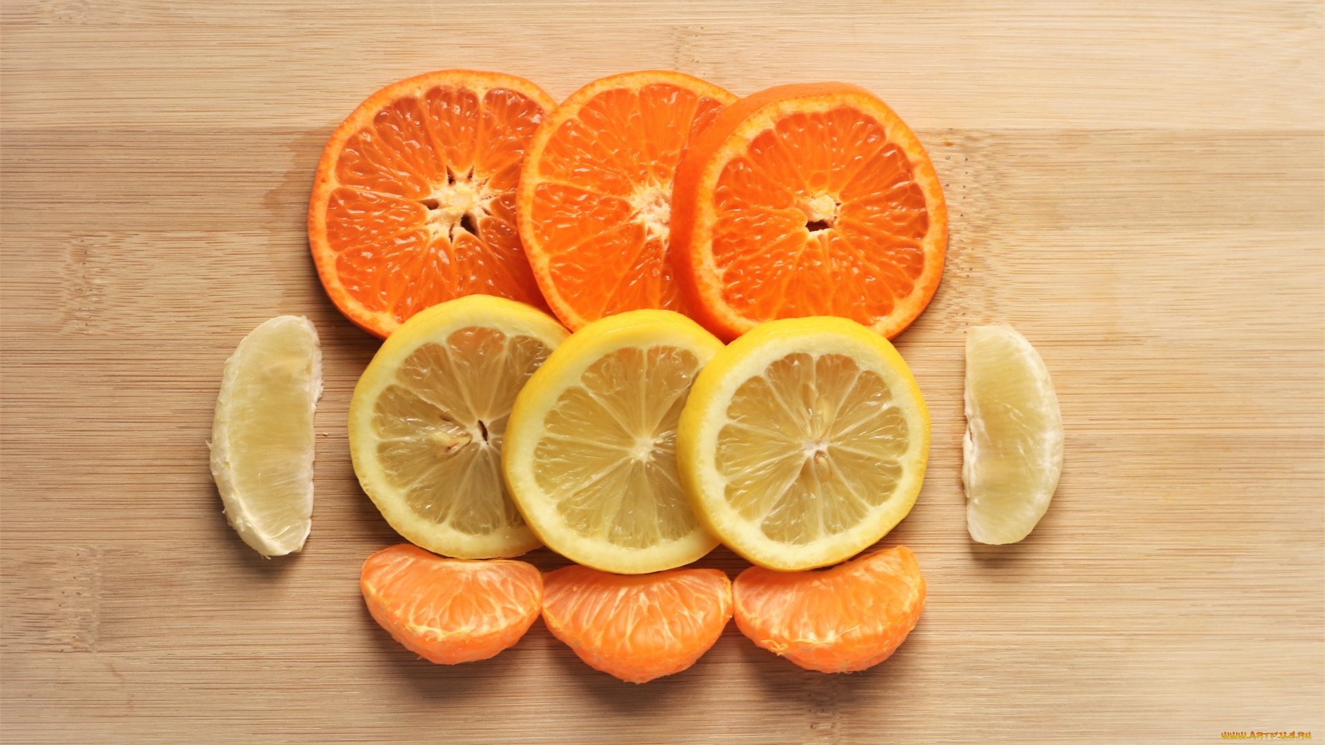 еда, цитрусы, мандарин, апельсин, лимон