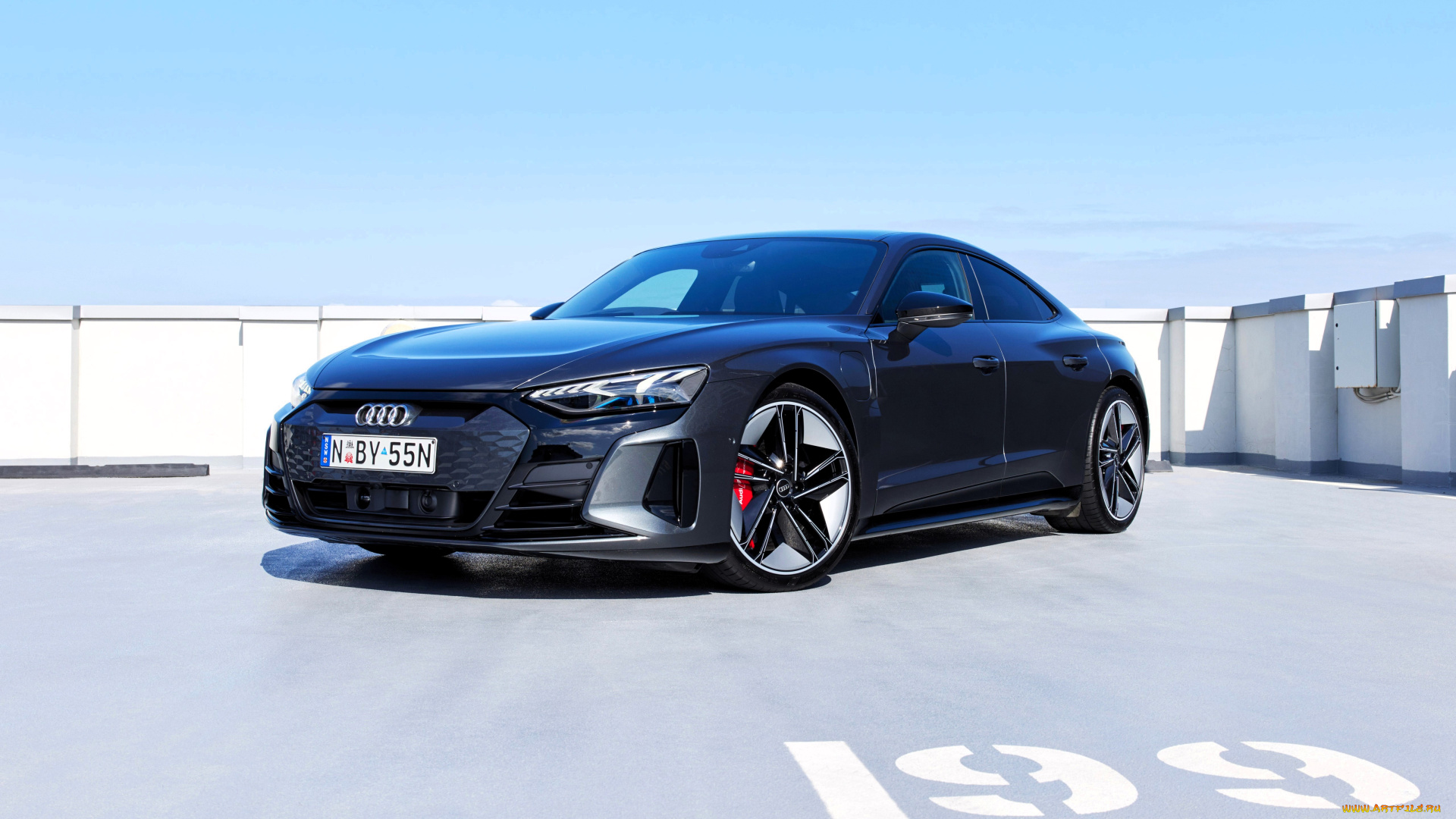 audi, rs, e-tron, gt, 2023, автомобили, audi, черный, площадка