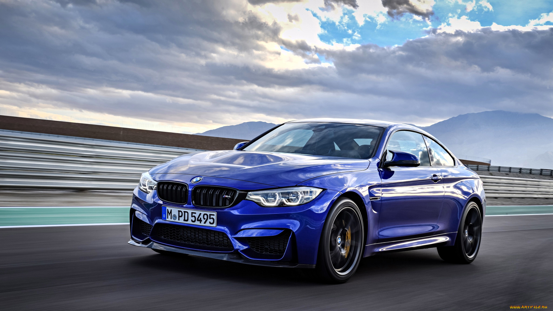 bmw, m4, автомобили, bmw, синий, скорость, дорога