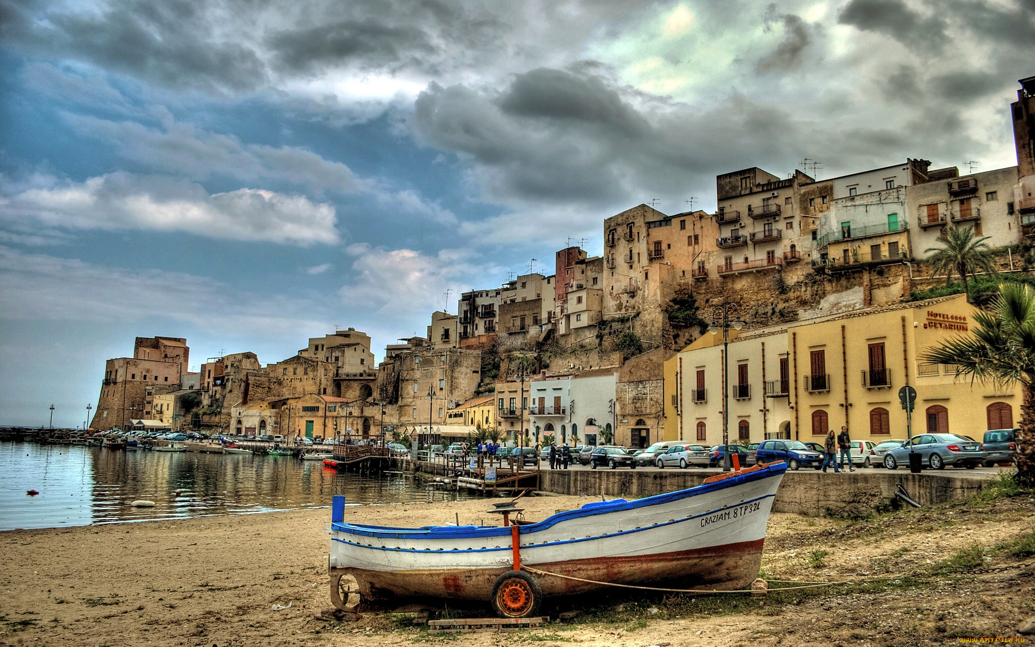 castellammare, del, golfo, sicily, italy, города, улицы, площади, набережные, набережная, лодка, гавань, италия, кастелламмаре-дель-гольфо