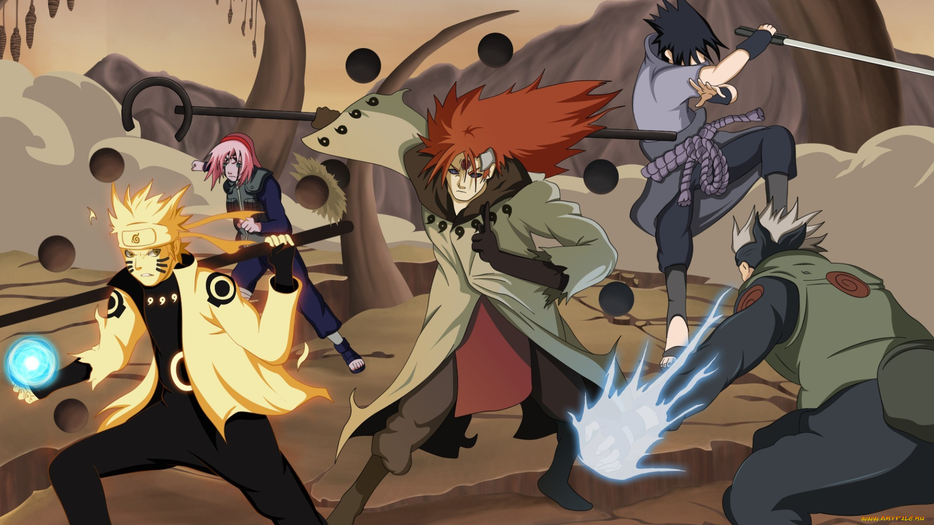 аниме, naruto, hatake, kakashi, uzumaki, haruno, sakura, uchiha, sasuke, madara, битва