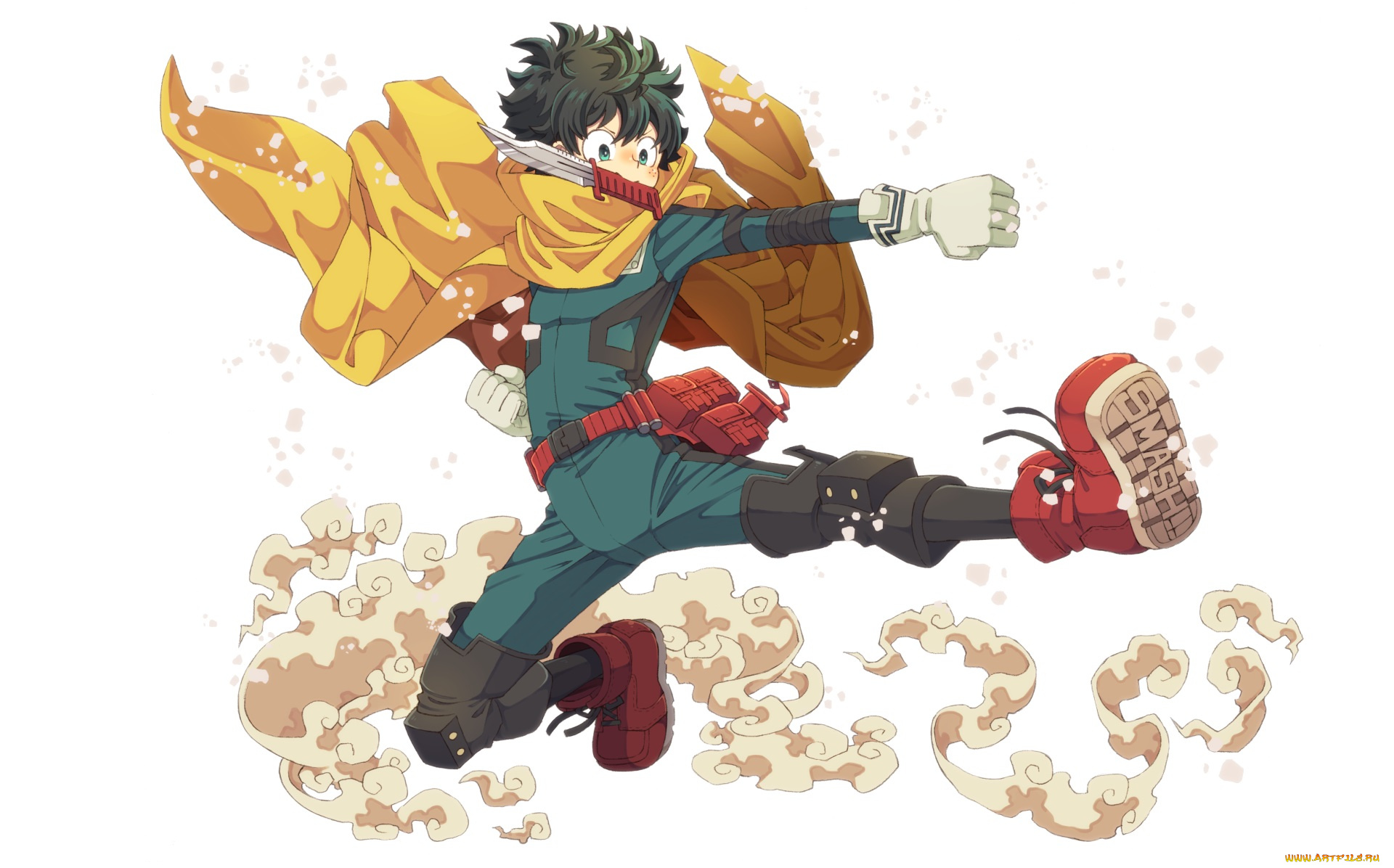 аниме, boku, no, hero, academia, midoriya, izuku