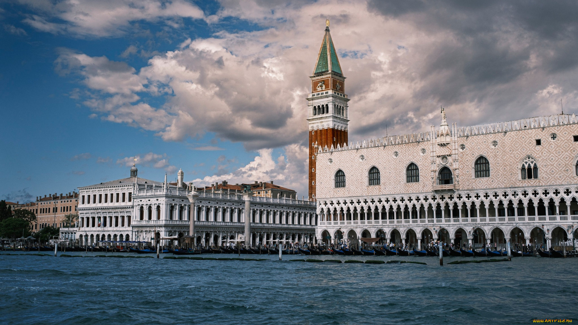 doges, palace, grand, canal, города, венеция, , италия, doges, palace, grand, canal