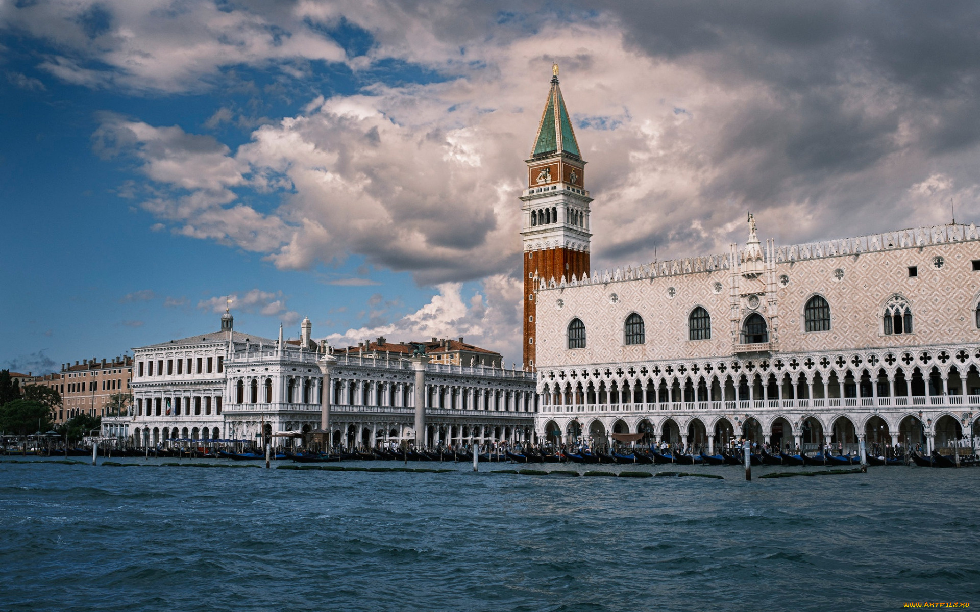 doges, palace, grand, canal, города, венеция, , италия, doges, palace, grand, canal