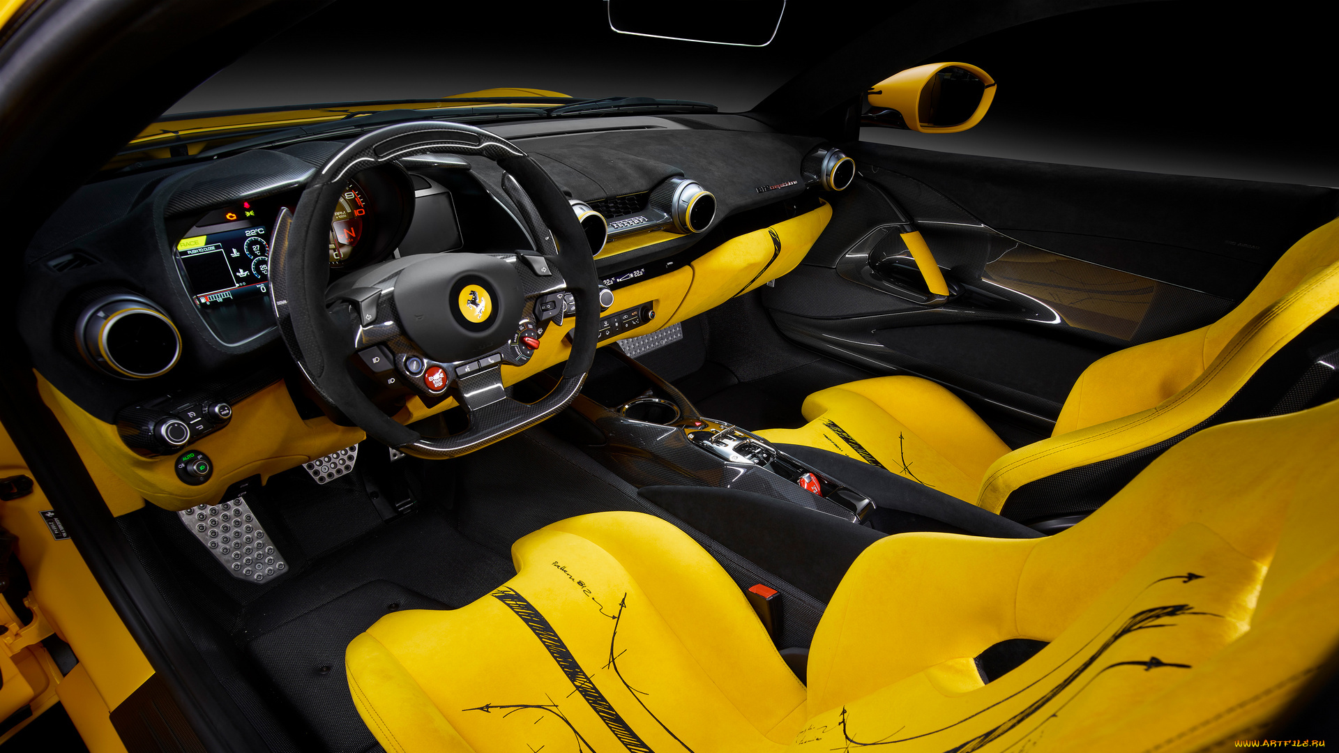 ferrari, 812, competizione, tailor, made, inspired, by, blanc, sheet, 2023, автомобили, интерьеры, ferrari812, competizione, tailor, made, inspired, by, blanc, sheet, тюнинг, салон, интерьер