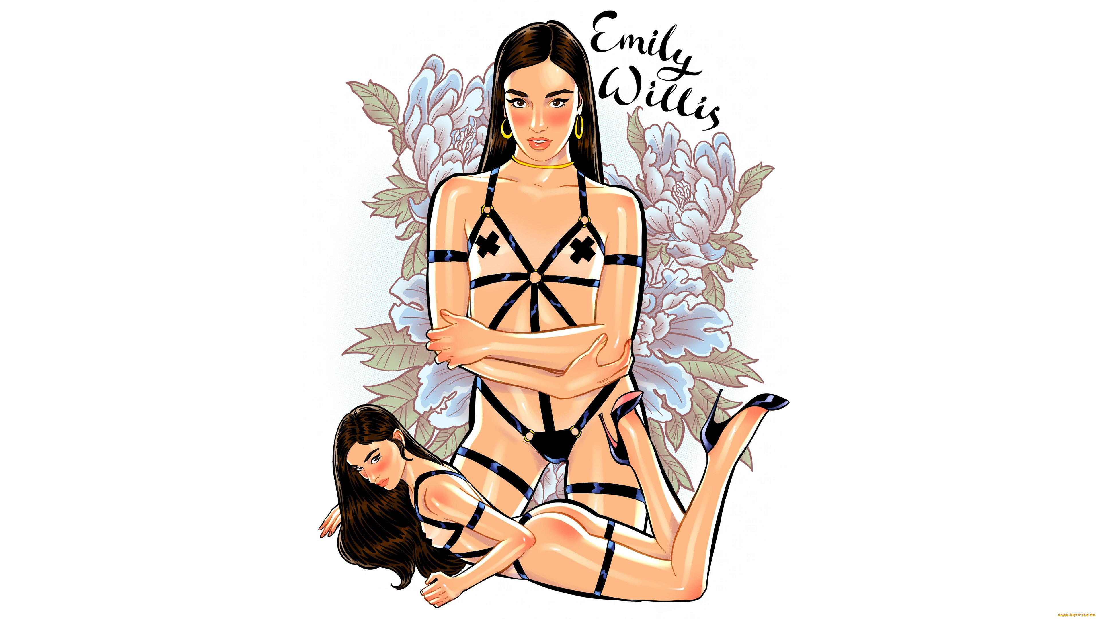 рисованное, люди, emily, willis