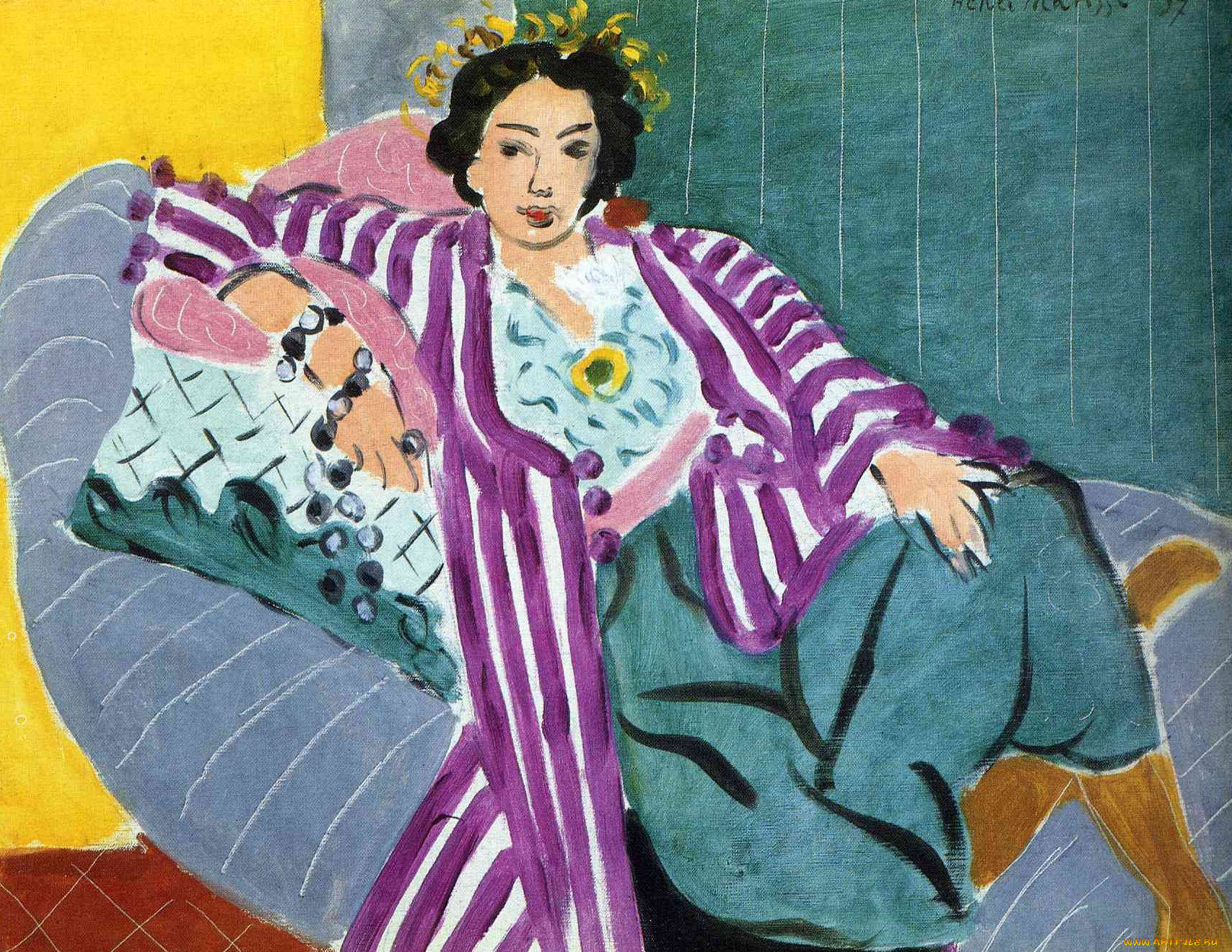 henri, matisse, рисованные, одалиска