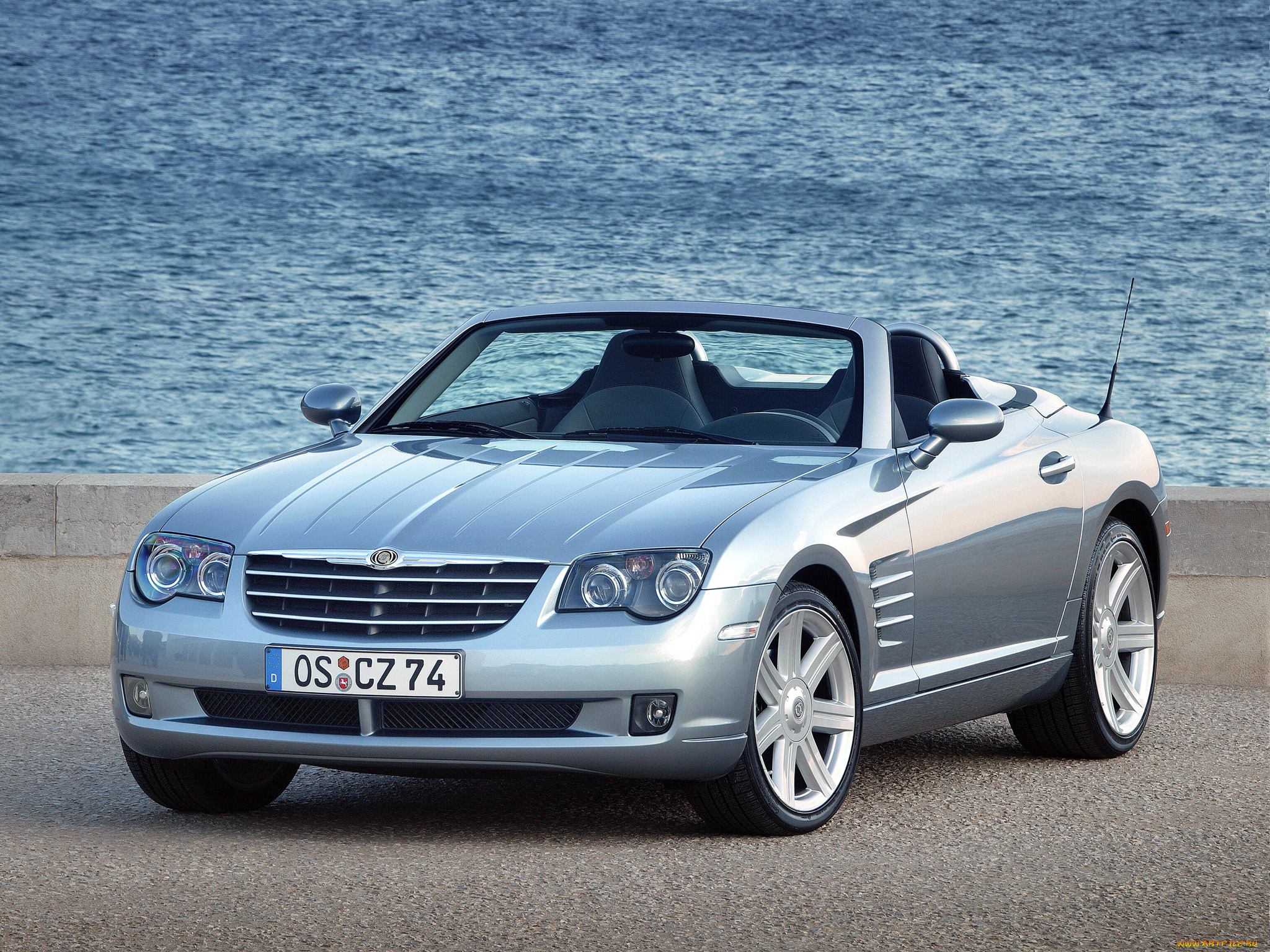 автомобили, chrysler, eu-spec, limited, roadster, серый, crossfire, zh