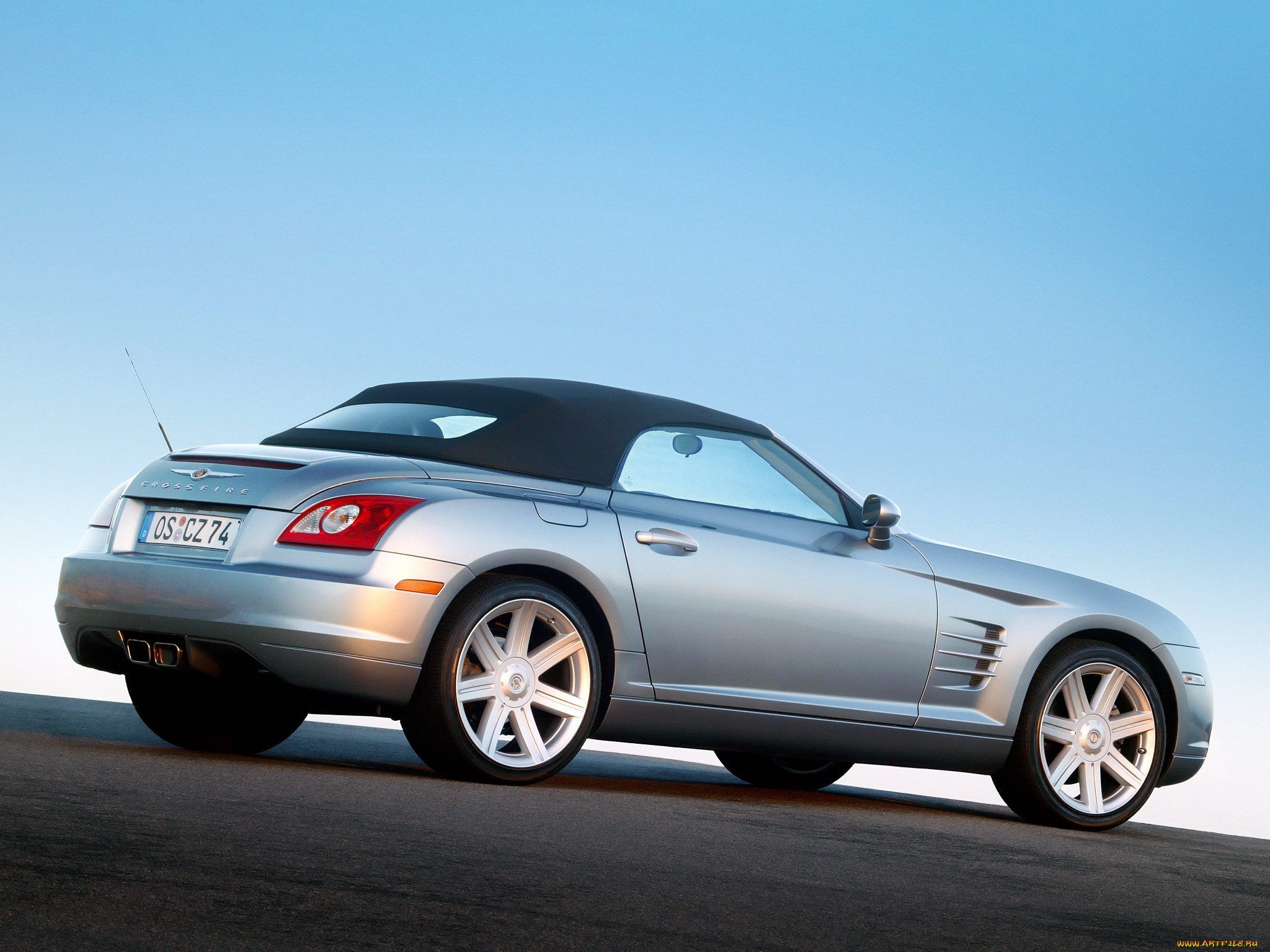 автомобили, chrysler, zh, eu-spec, roadster, crossfire, limited, серый