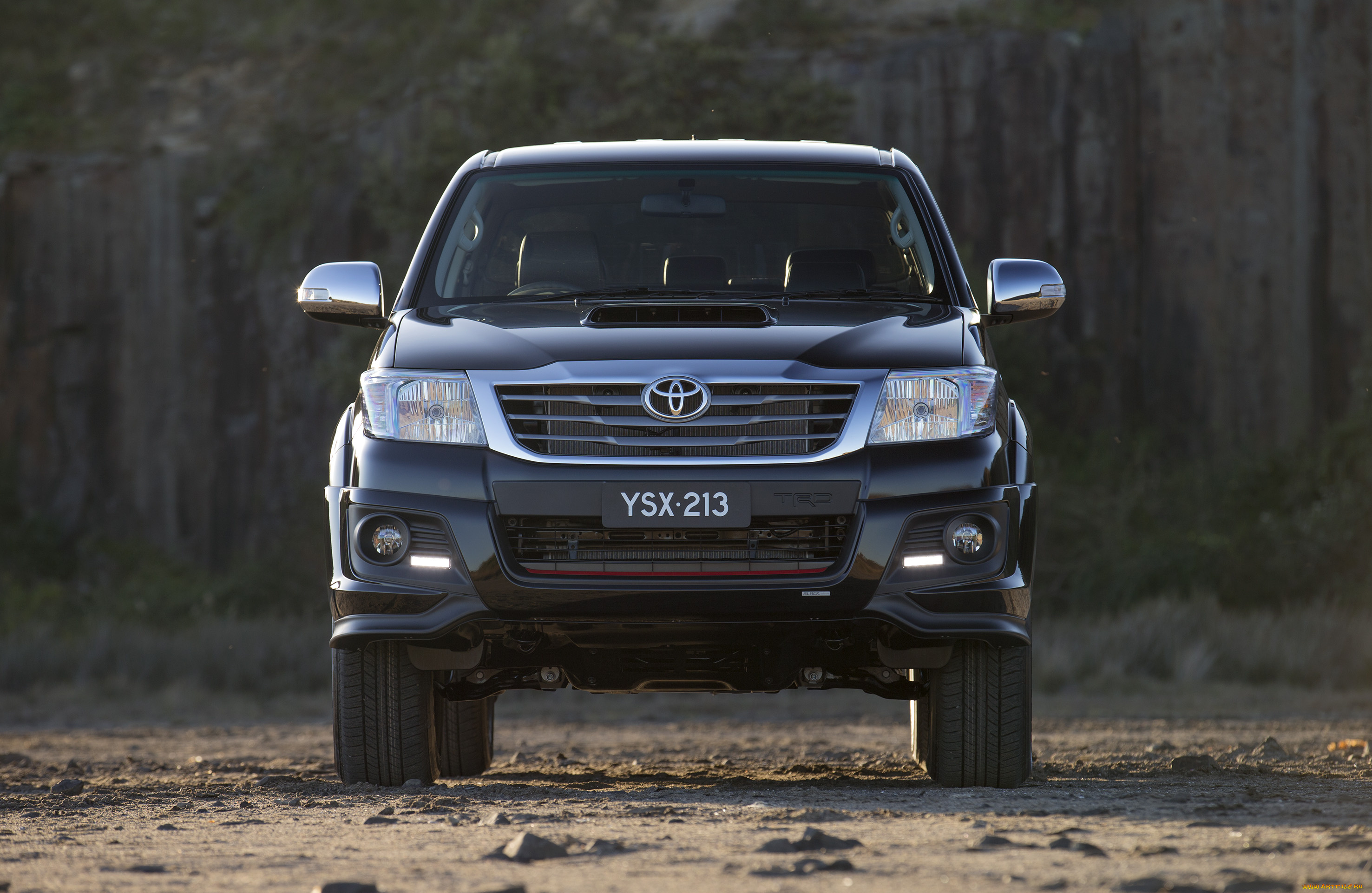 автомобили, toyota, темный, 2014г, hilux, black, double, cab