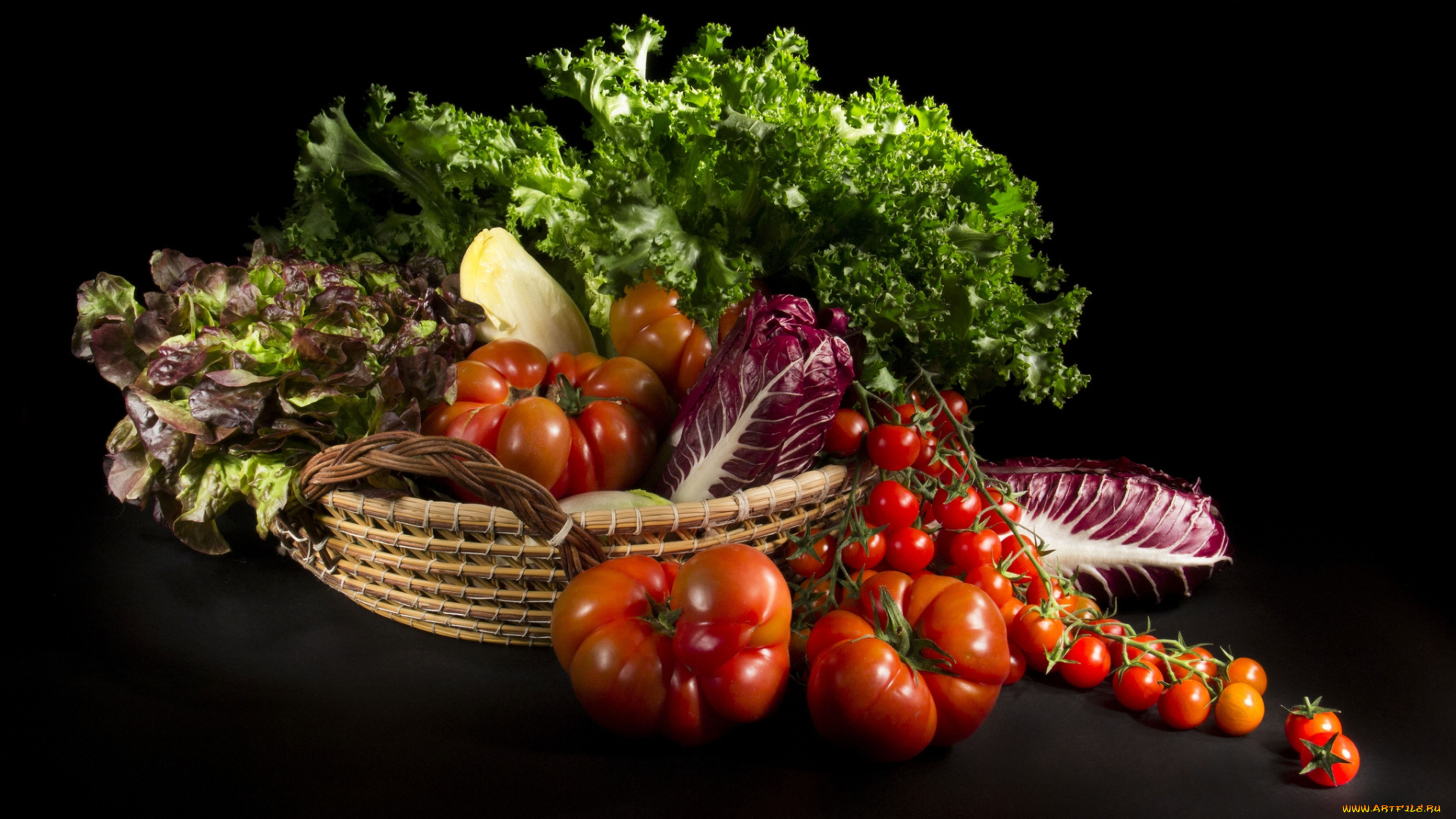 еда, овощи, зелень, томаты, помидоры
