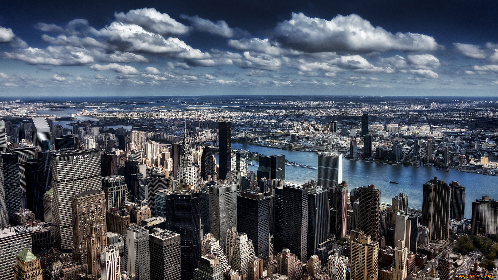 города, нью-йорк, , сша, нью-йорк, горизонт, небоскребы, здание, мегаполис, облака
