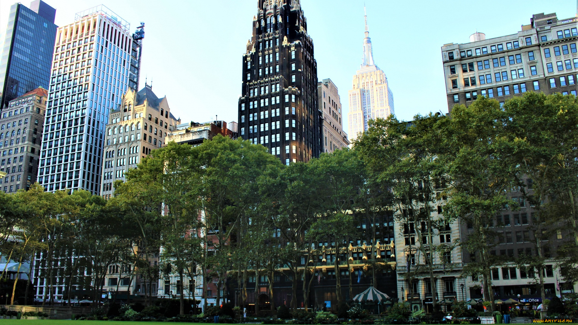 bryant, park, города, нью-йорк, , сша, bryant, park