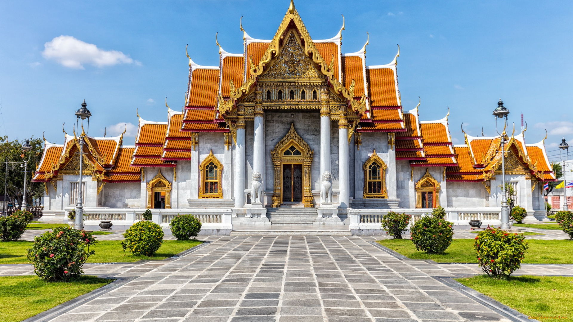 marble, temple, города, бангкок, , таиланд, храм