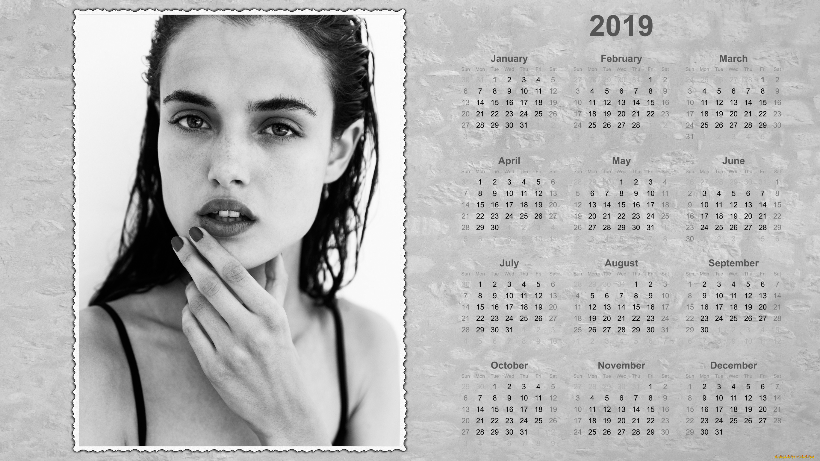 календари, девушки, лицо, взгляд, женщина