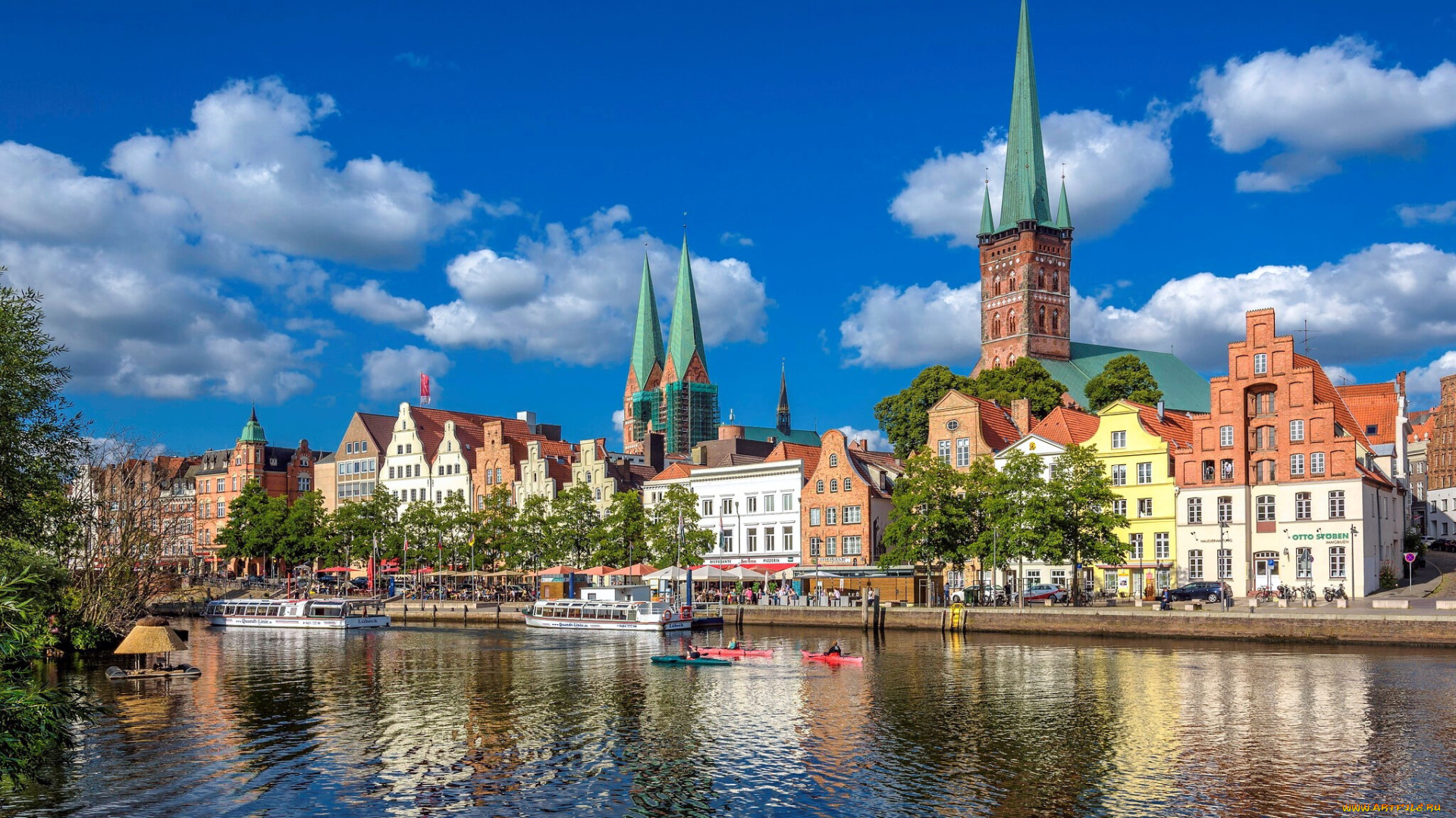 luebeck, germany, города, -, улицы, , площади, , набережные