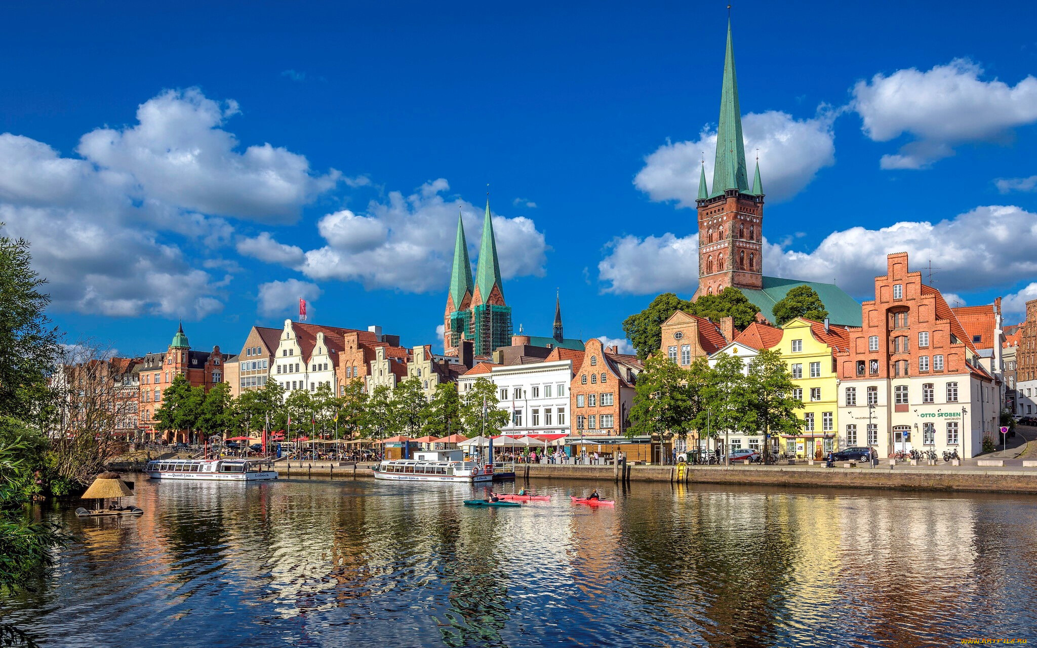 luebeck, germany, города, -, улицы, , площади, , набережные