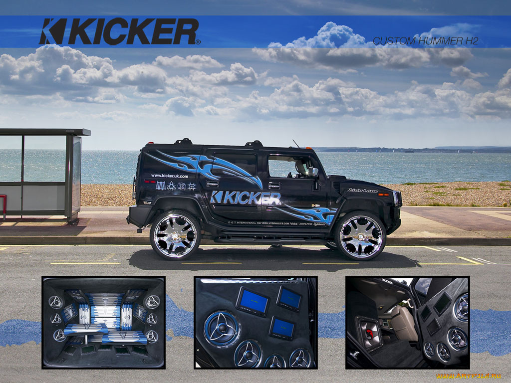 kicker, автомобили, hummer