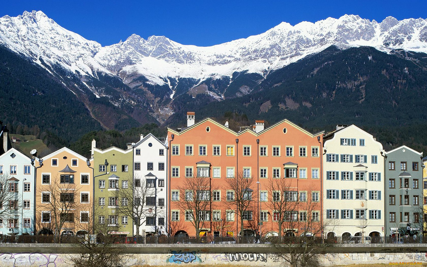 innsbruck, austria, города, панорамы