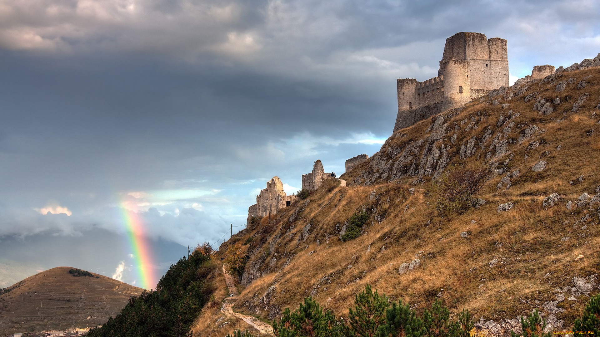 abruzzo, italy, города, исторические, архитектурные, памятники