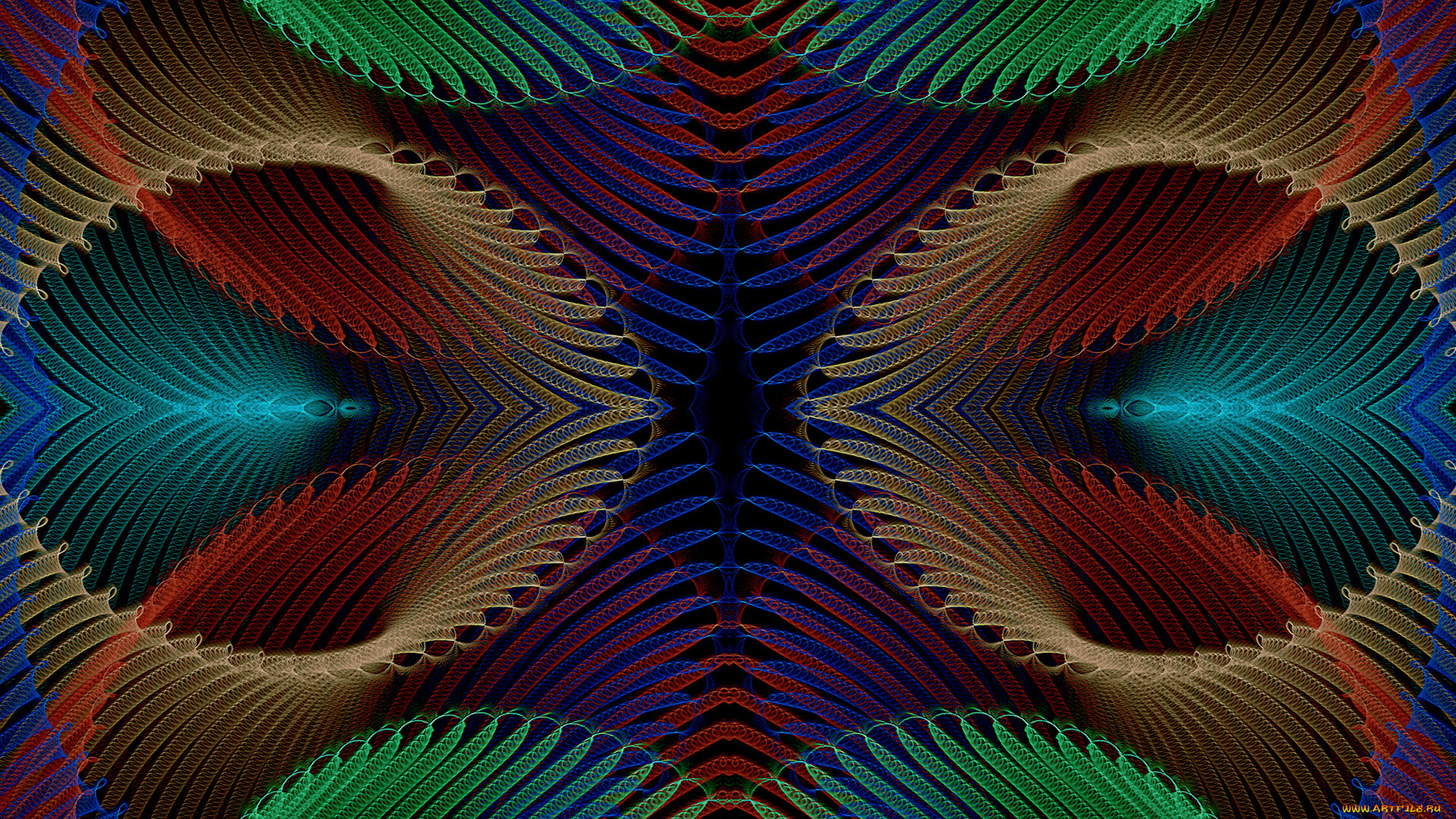 3д, графика, fractal, фракталы, фон, цвета, узор