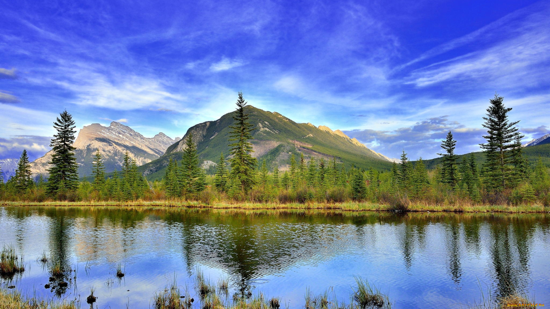 Mount Rundle, Banff National Park, Alberta, Canada скачать
