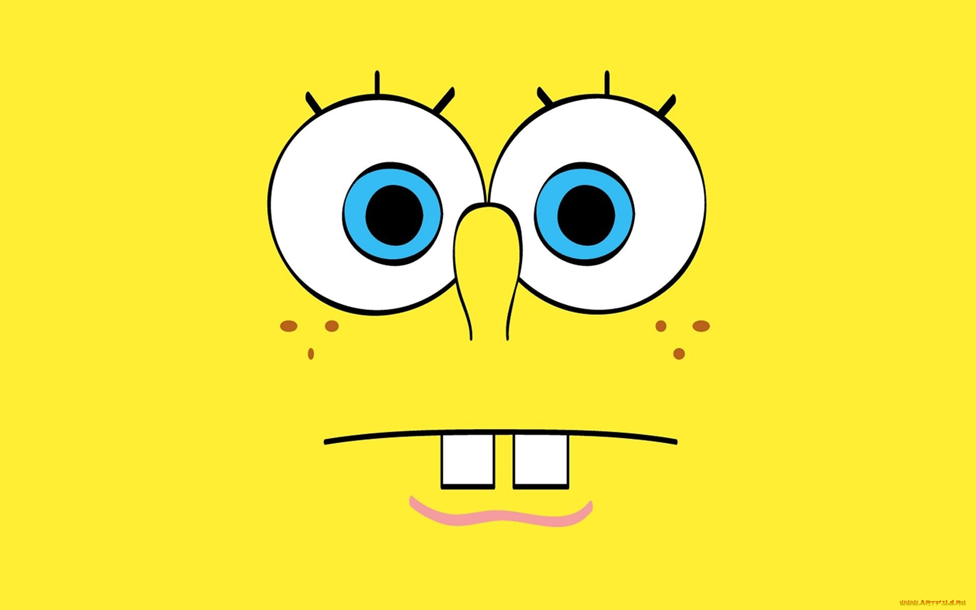 мультфильмы, spongebob, squarepants, фон, глаза, боб, губка