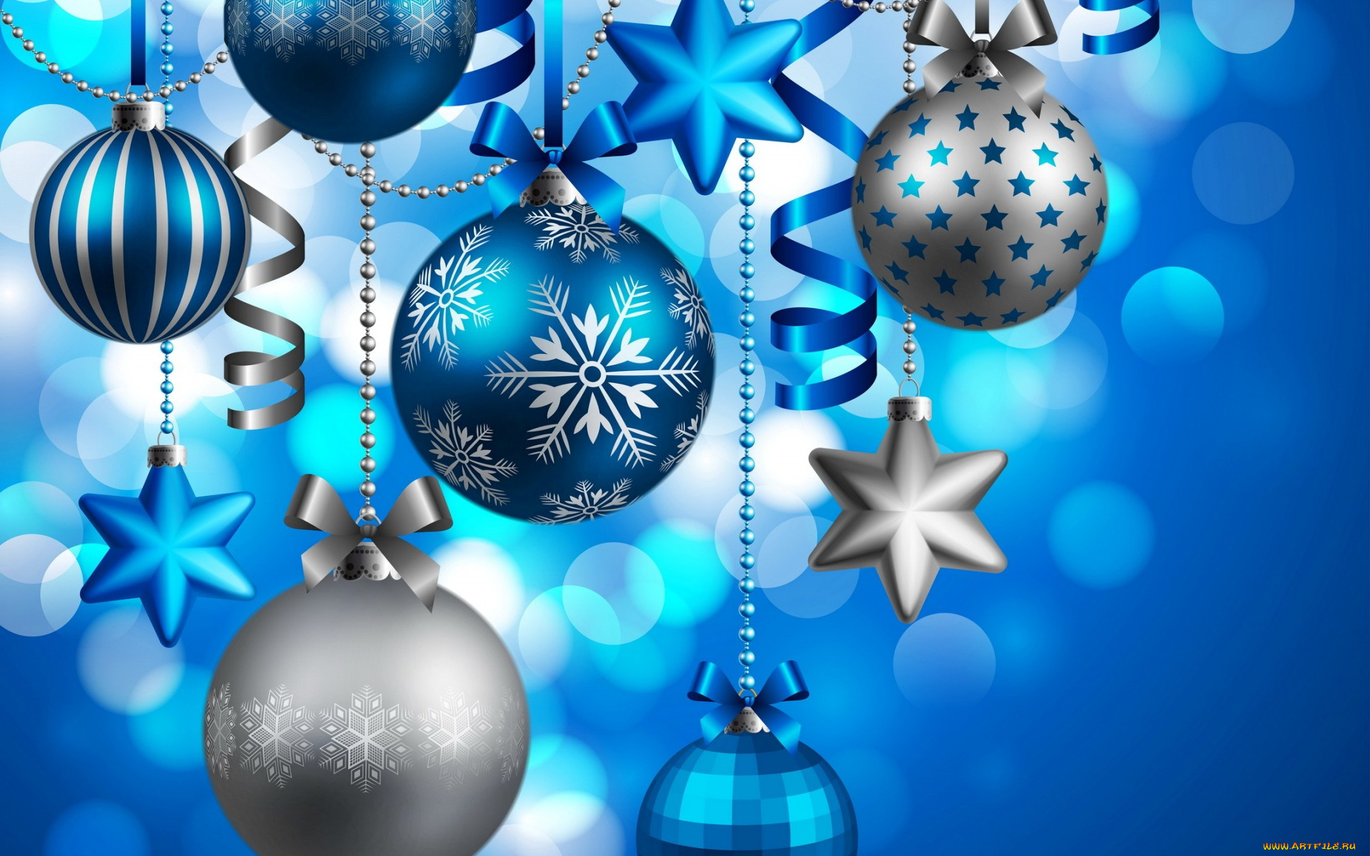 праздничные, векторная, графика, , новый, год, new, year, новый, год, christmas, blue, balls, decoration, рождество, шары