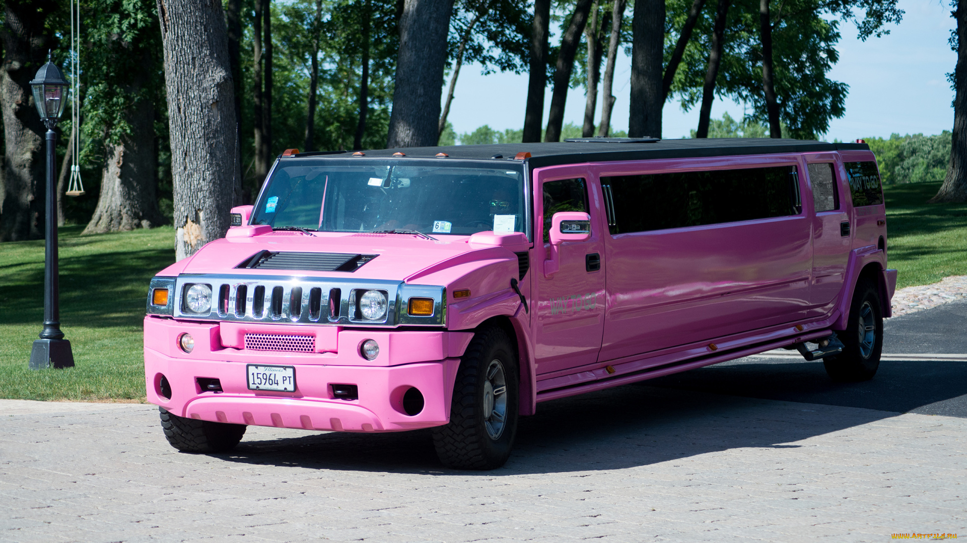 pink, hummer, h2, limousine, 2012, автомобили, hummer, 2012, limousine, h2, pink
