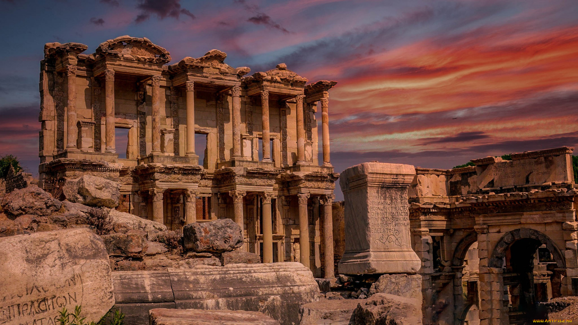 library, of, celsus, ephesus, anatolia, turkey, разное, развалины, , руины, , металлолом, library, of, celsus