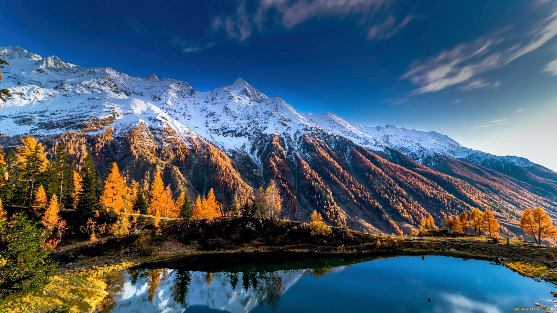 black, lake, bernese, alps, switzerland, природа, реки, озера, black, lake, bernese, alps