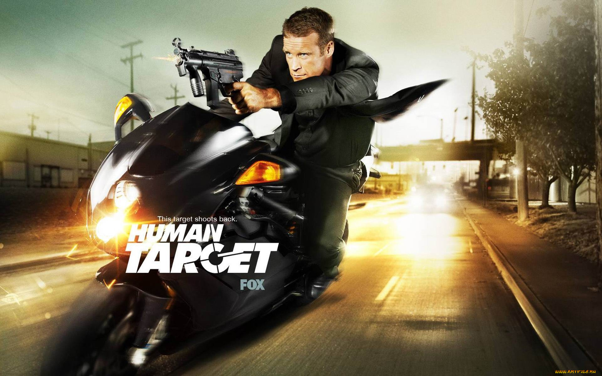 кино, фильмы, human, target, мужчина, оружие, мотоцикл, скорость