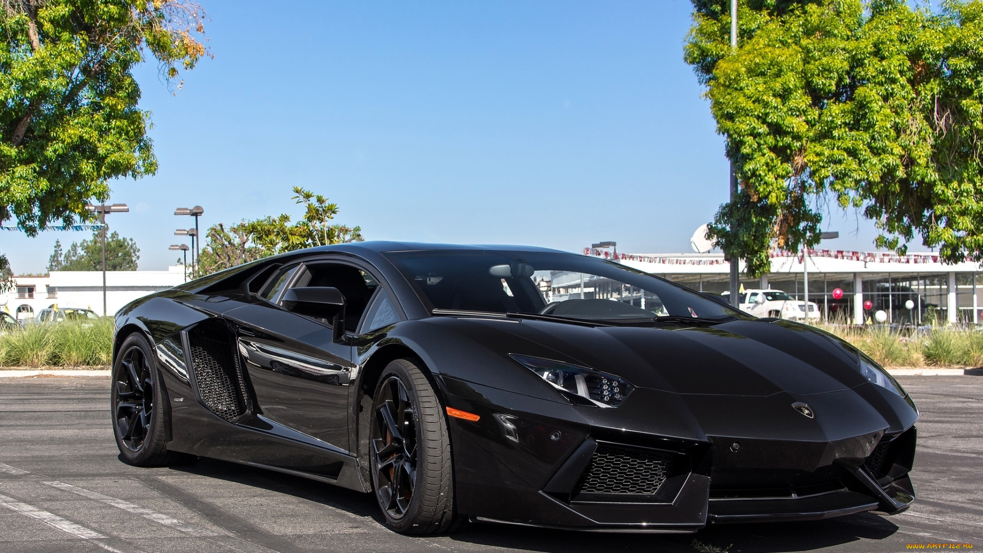 автомобили, lamborghini, black, lp700-4, aventador