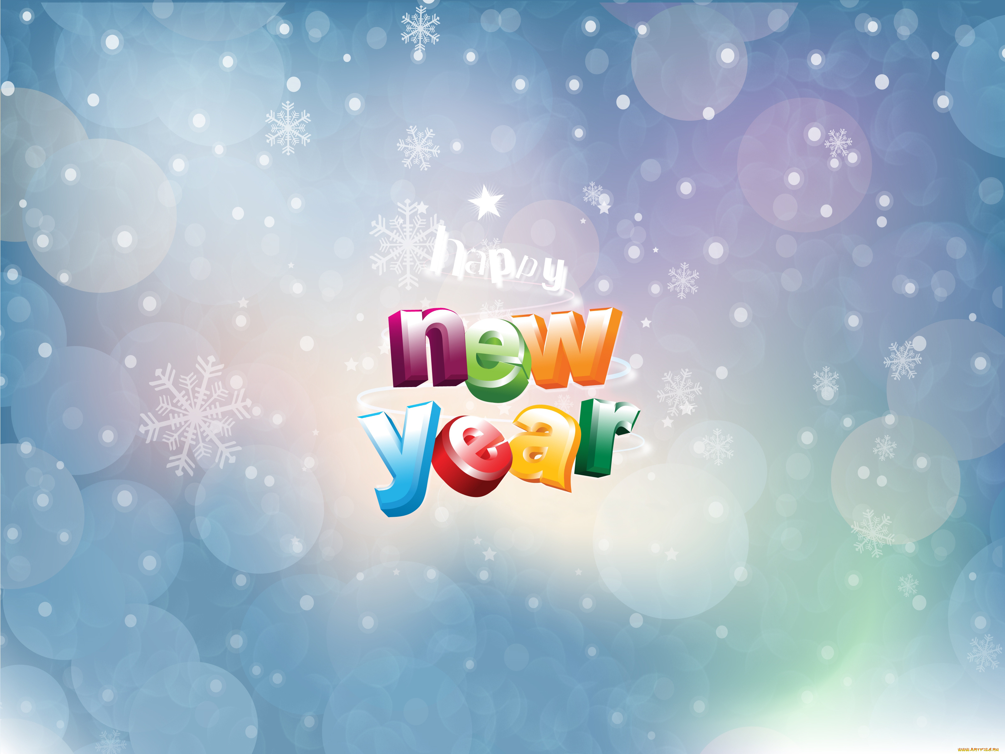 happy, new, year, праздничные, векторная, графика, новый, год, снежинки, надпись