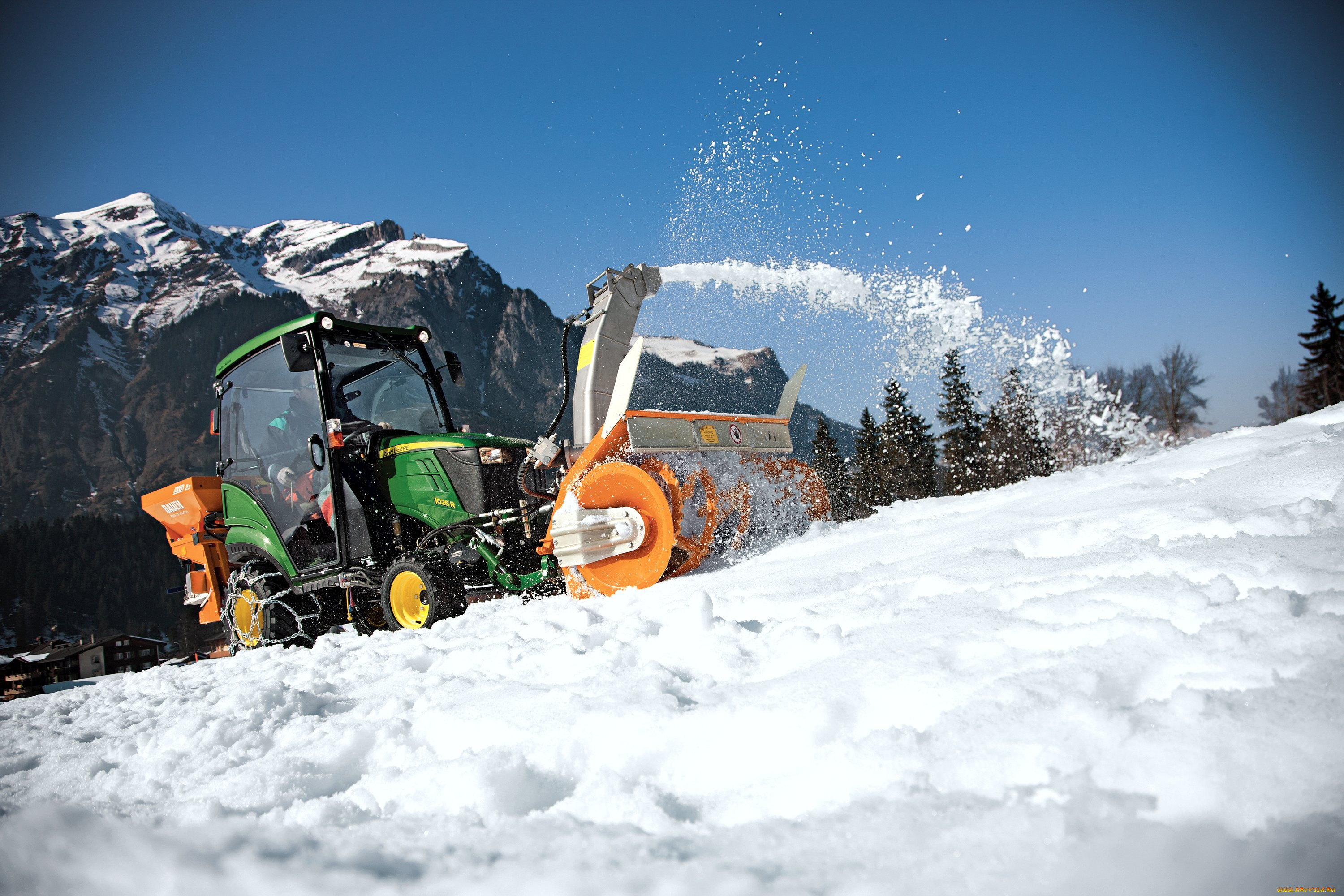 техника, снегоуборочная, техника, john, deere