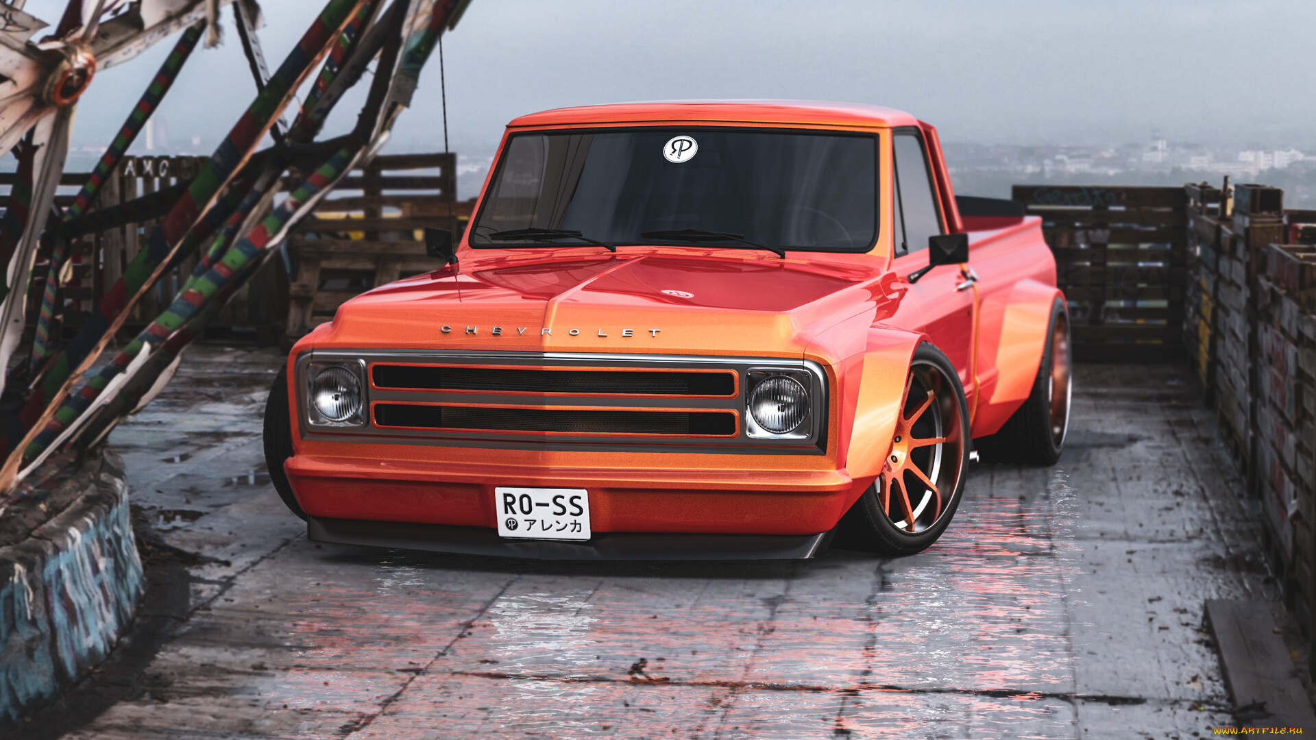 chevrolet, c10, slammed, автомобили, виртуальный, тюнинг, chevrolet, c10, slammed, американская, классика, и, мощь