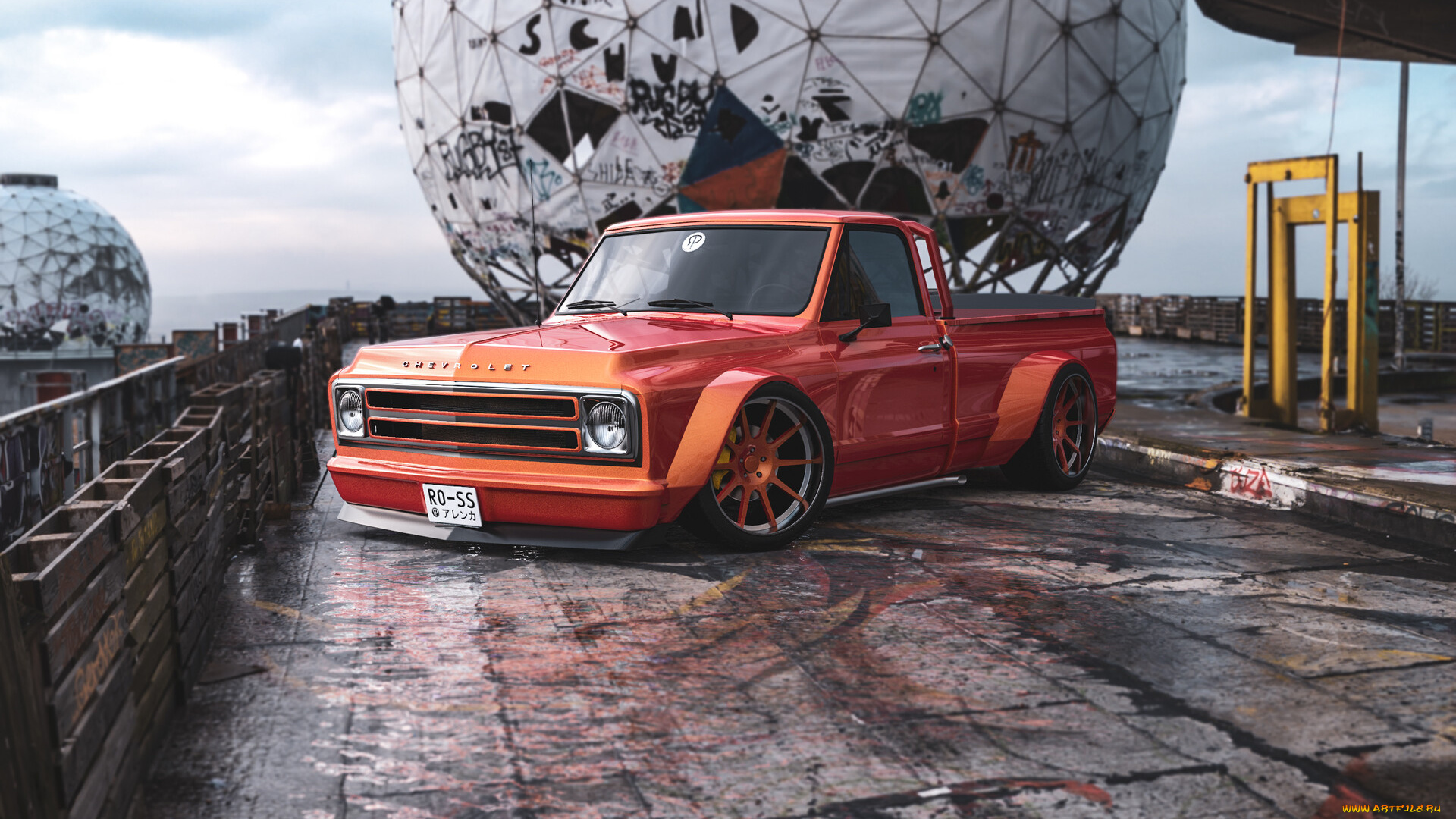 chevrolet, c10, slammed, автомобили, виртуальный, тюнинг, chevrolet, c10, slammed, американская, классика, и, мощь