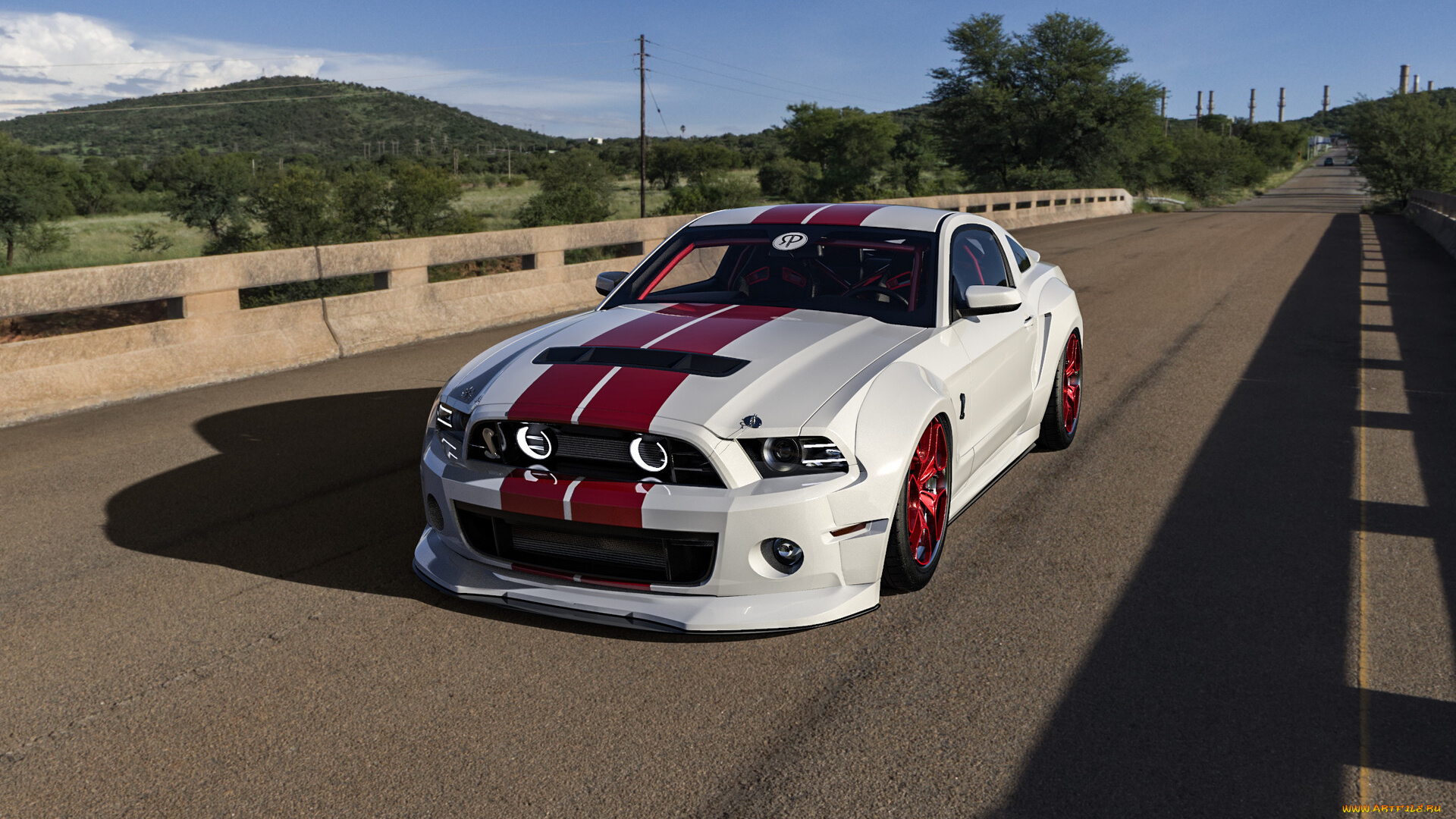 ford, mustang, shelby, gt500, 2013, автомобили, виртуальный, тюнинг, ford, mustang, shelby, gt500, 2013