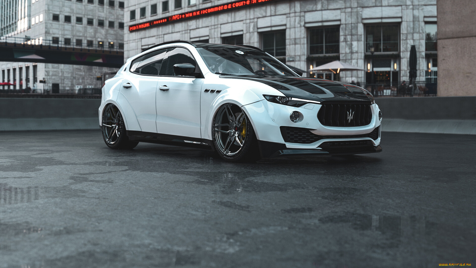 maserati, levante, suv, widebody, автомобили, виртуальный, тюнинг, maserati, levante, suv, widebody