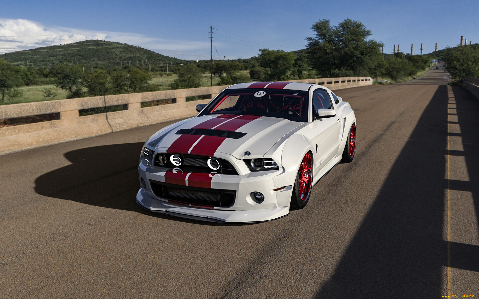 ford, mustang, shelby, gt500, 2013, автомобили, виртуальный, тюнинг, ford, mustang, shelby, gt500, 2013