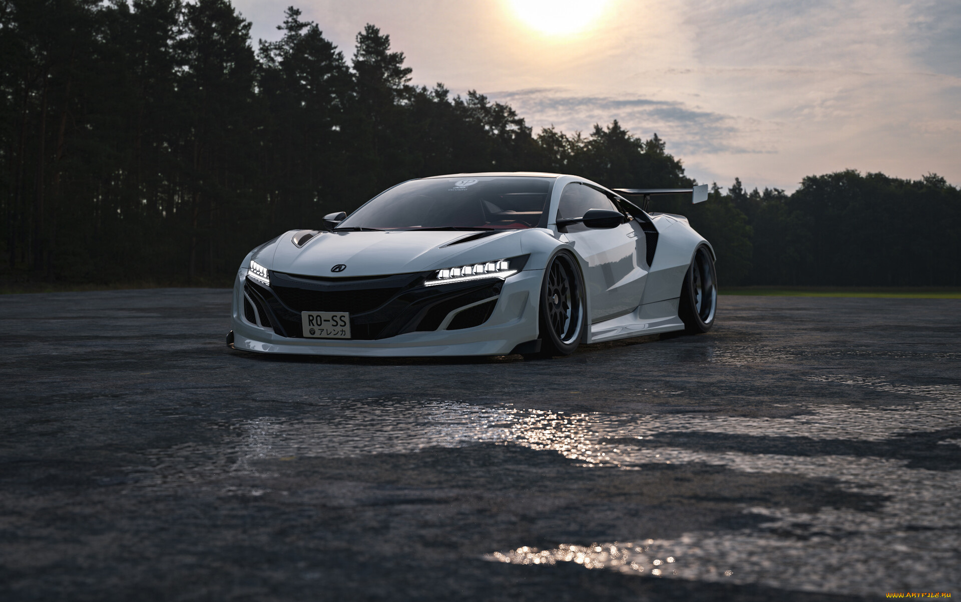 honda, acura, nsx, widebody, автомобили, виртуальный, тюнинг, honda, acura, nsx, widebody, эта, девчёнка, такую, грязь, может, варить, мама, мия