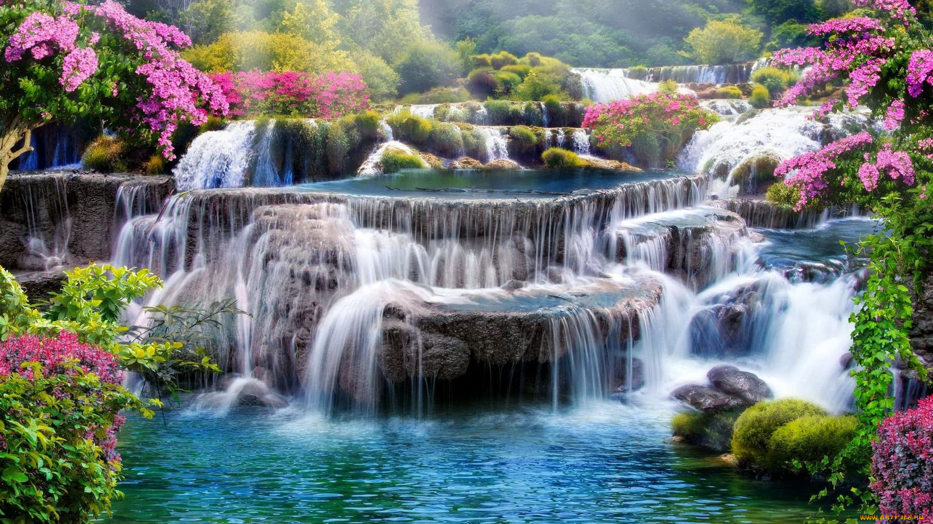 thailand, природа, водопады