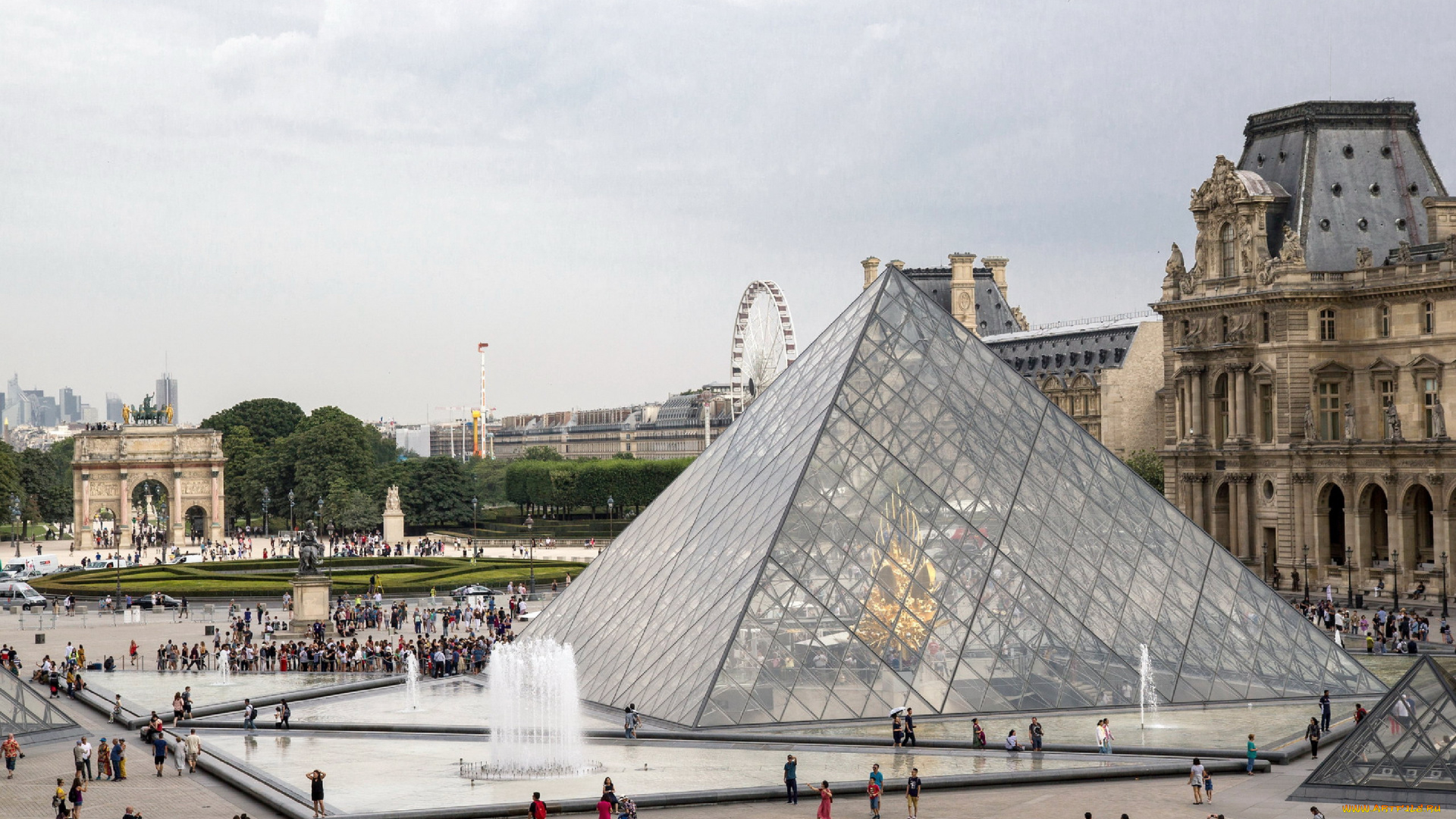 the, louvre, museum, города, париж, , франция, the, louvre, museum