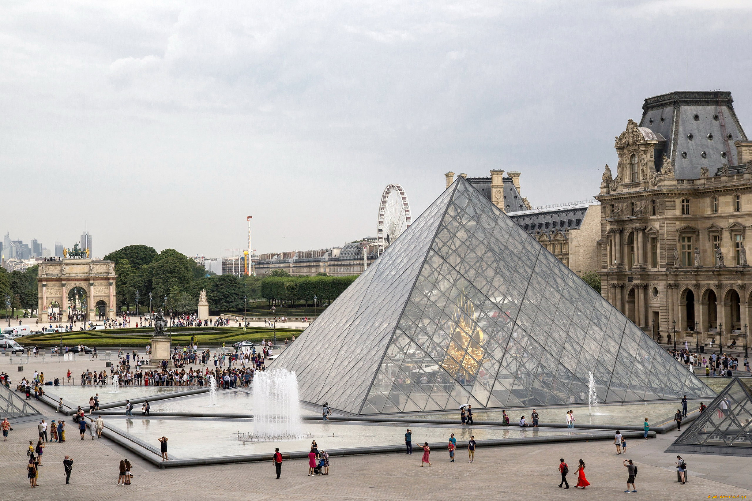 the, louvre, museum, города, париж, , франция, the, louvre, museum