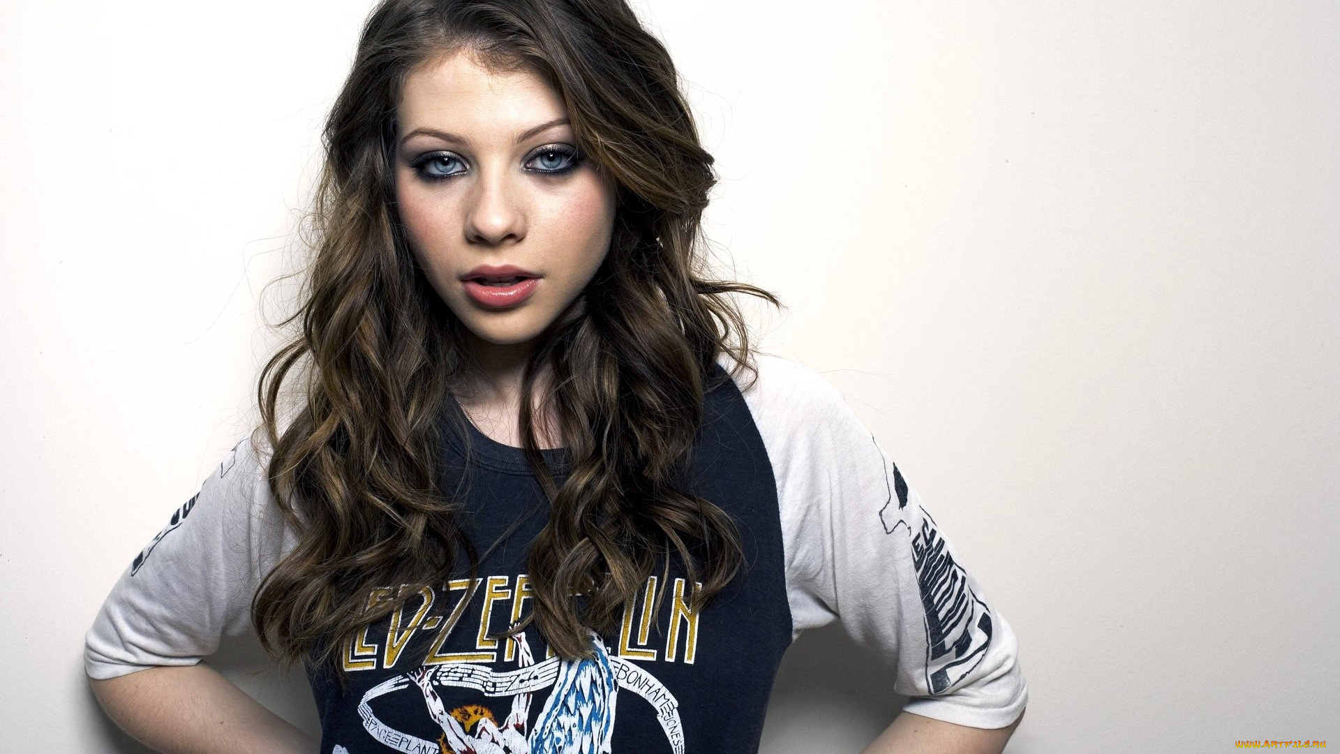 девушки, michelle, trachtenberg, шатенка, футболка