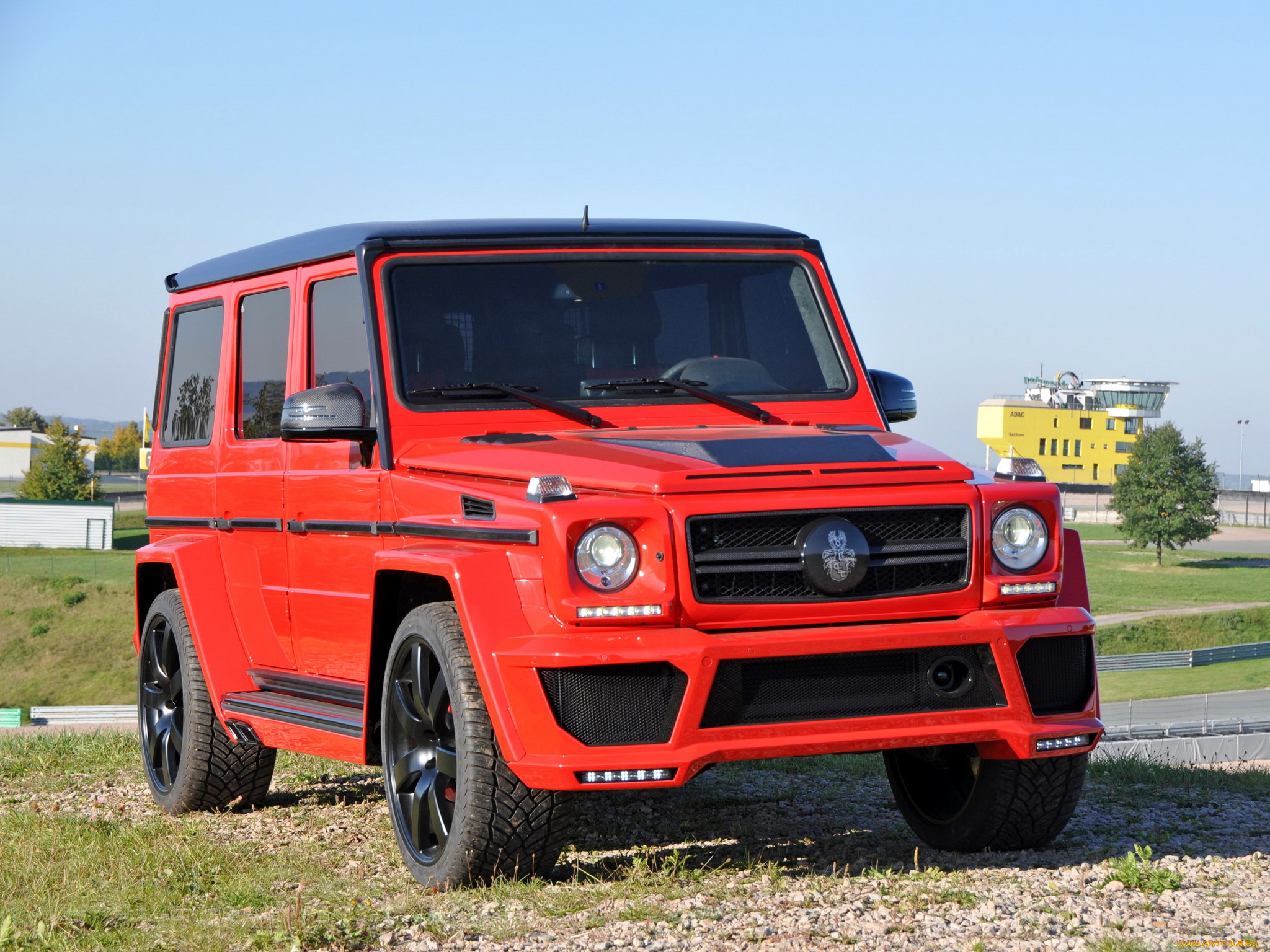 автомобили, mercedes-benz, gsc, g-63, amg, wide, bodyki, красный