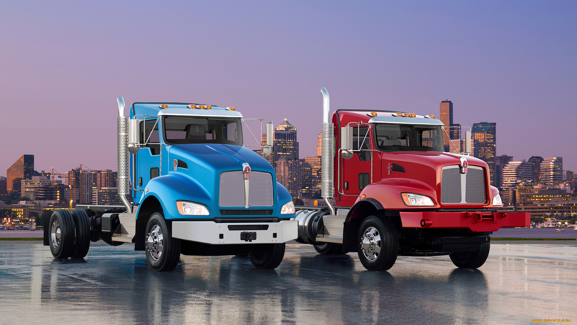 kenworth, -, t440, and, t470, extended, day, cab, автомобили, kenworth, тяжелый, грузовик, седельный, тягач