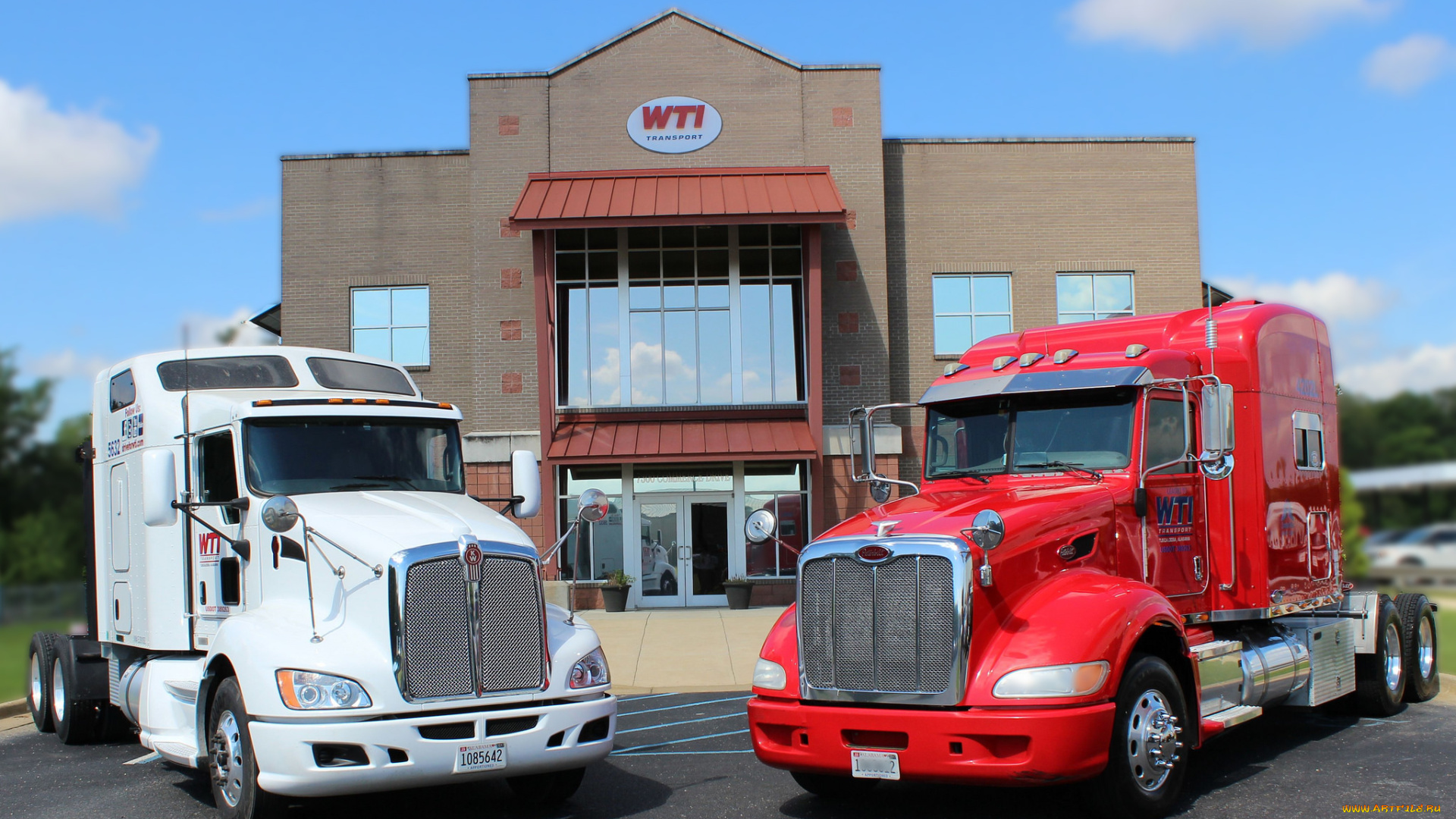 kenworth, t660, , left, , and, peterbilt, , wti, автомобили, kenworth, тяжелый, грузовик, седельный, тягач