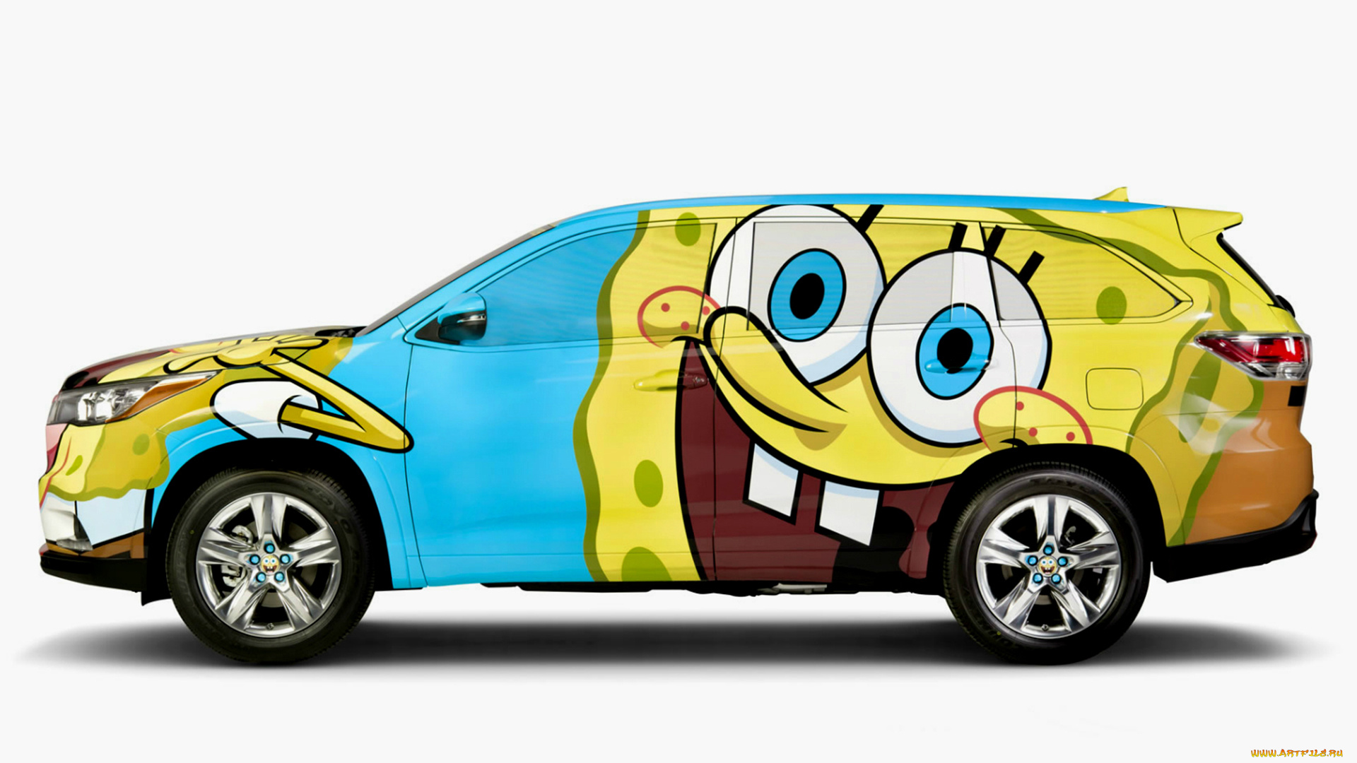 toyota, highlander, spongebob, squarepants, concept, 2013, автомобили, toyota, spongebob, highlander, 2013, concept, squarepants