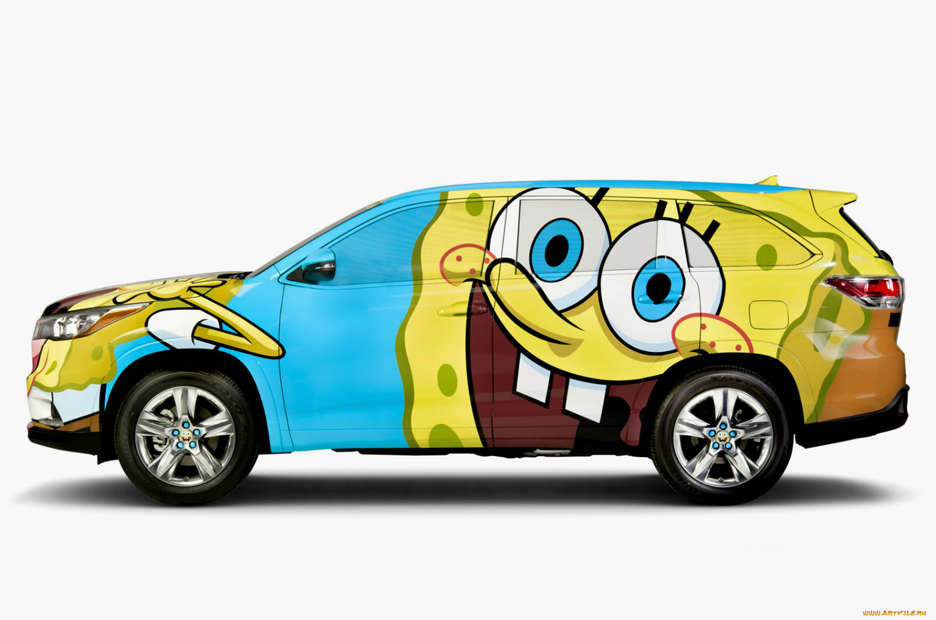 toyota, highlander, spongebob, squarepants, concept, 2013, автомобили, toyota, spongebob, highlander, 2013, concept, squarepants